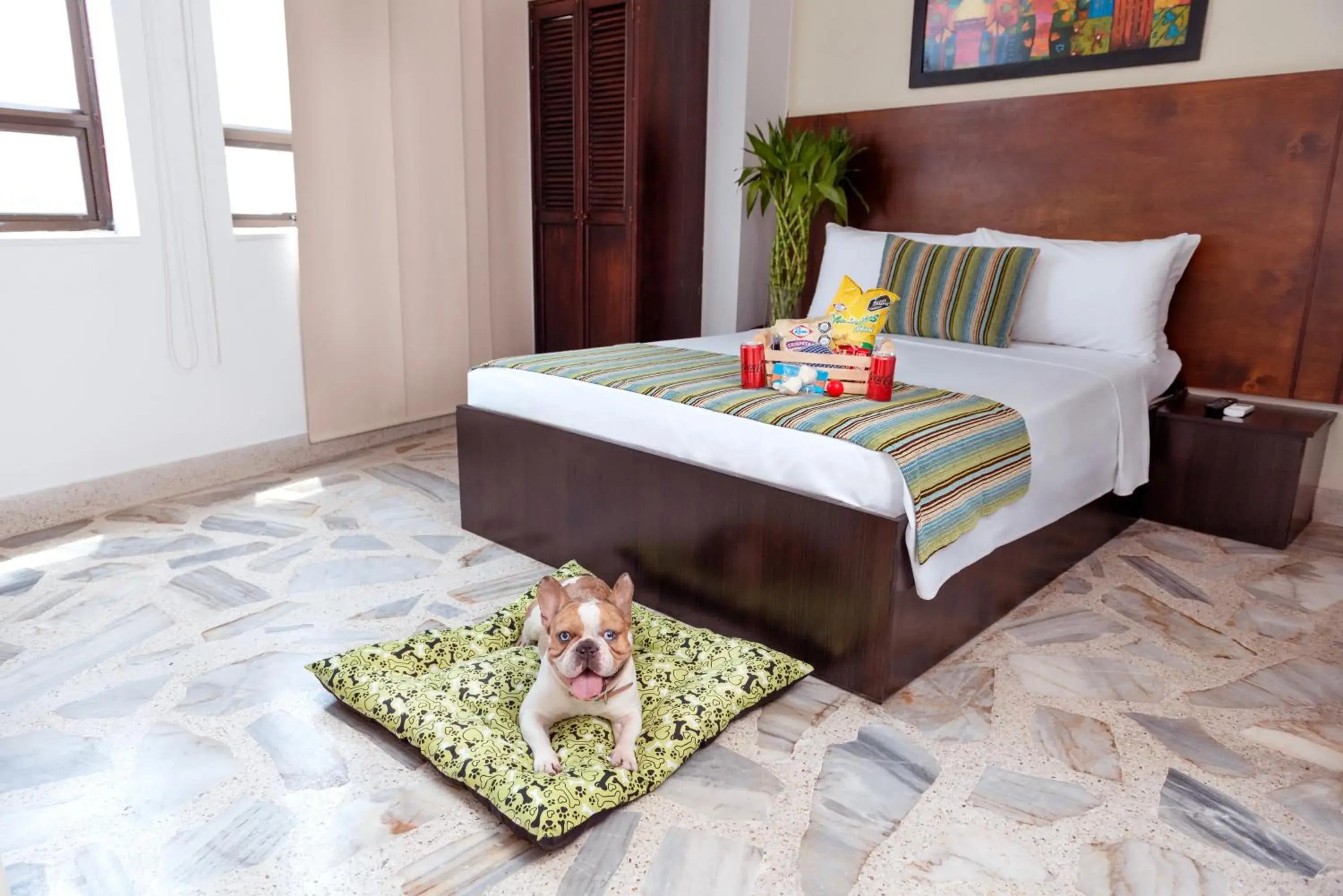 Bed in TAMA Hotel Granada Real Cali Bed in TAMA Hotel Granada Real Cali