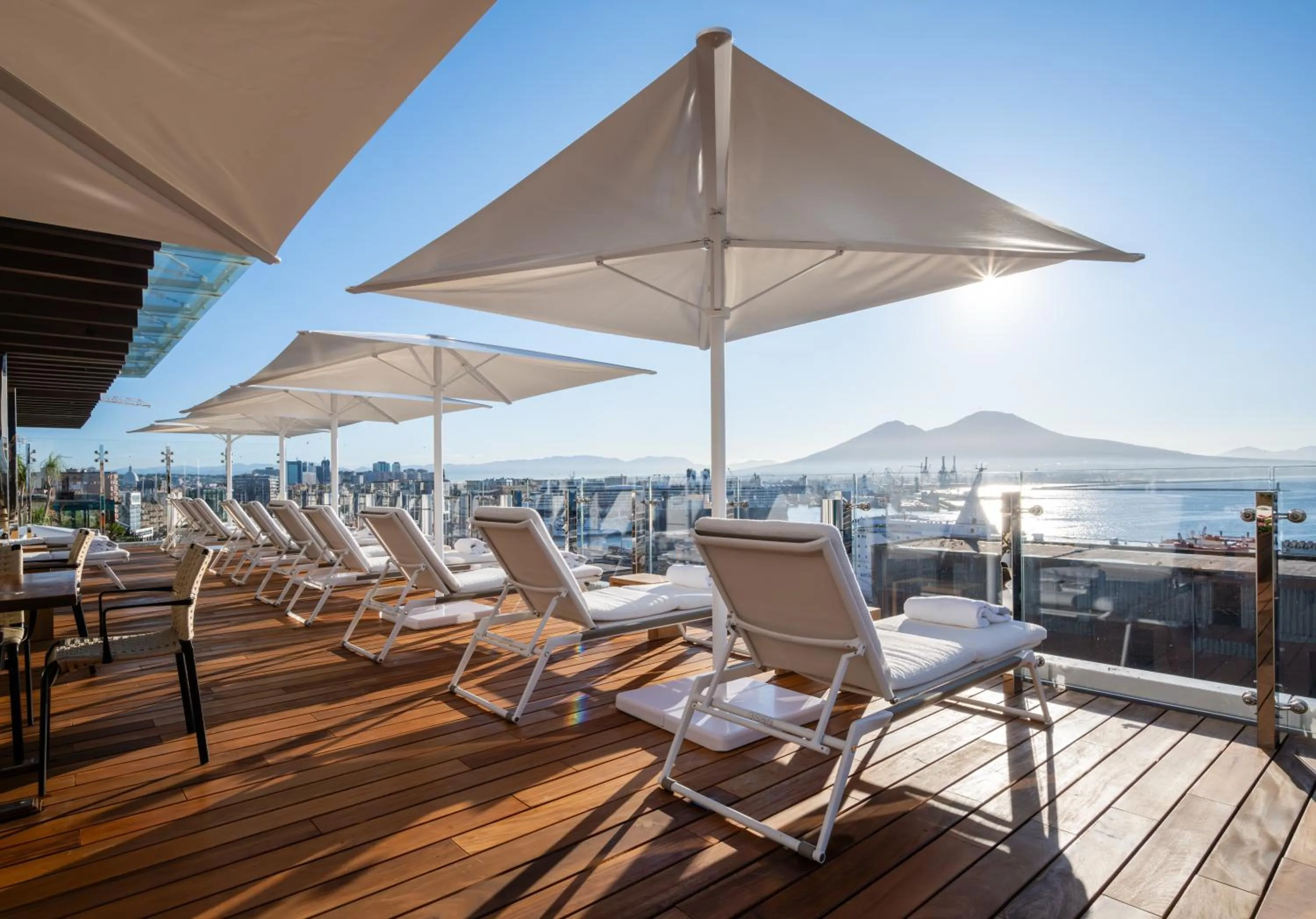 Pool view in ROMEO Napoli