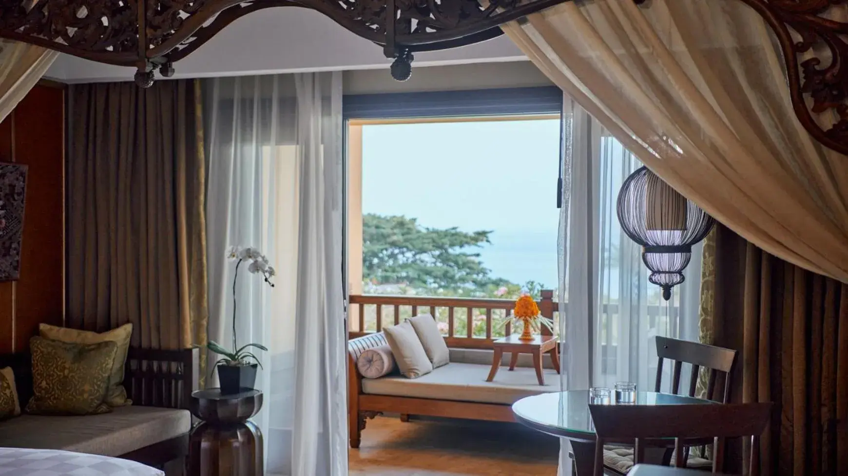 Balcony/Terrace, Bed in AYANA Resort Bali Balcony/Terrace, Bed in AYANA Resort Bali