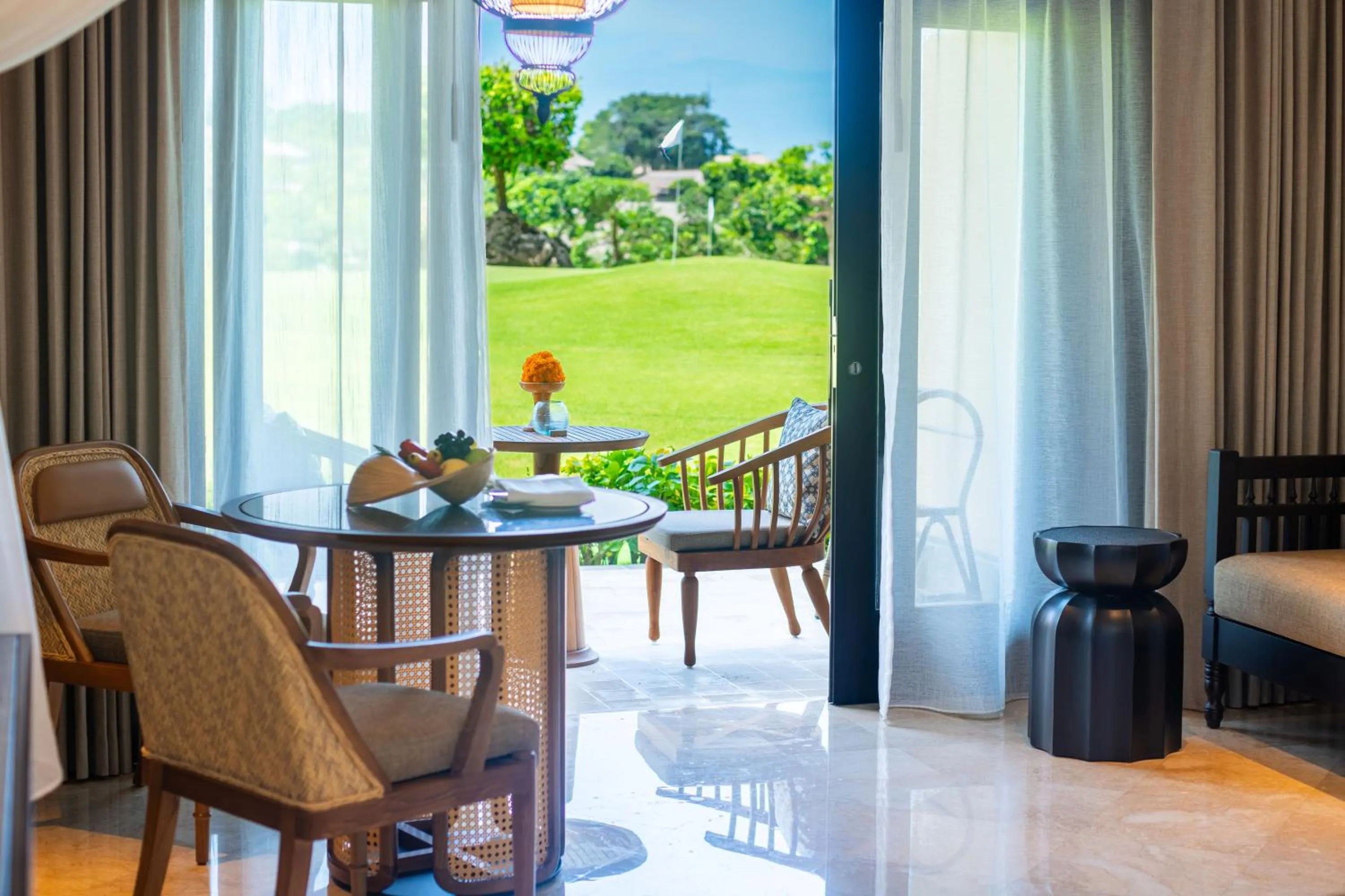 Seating area in AYANA Resort Bali