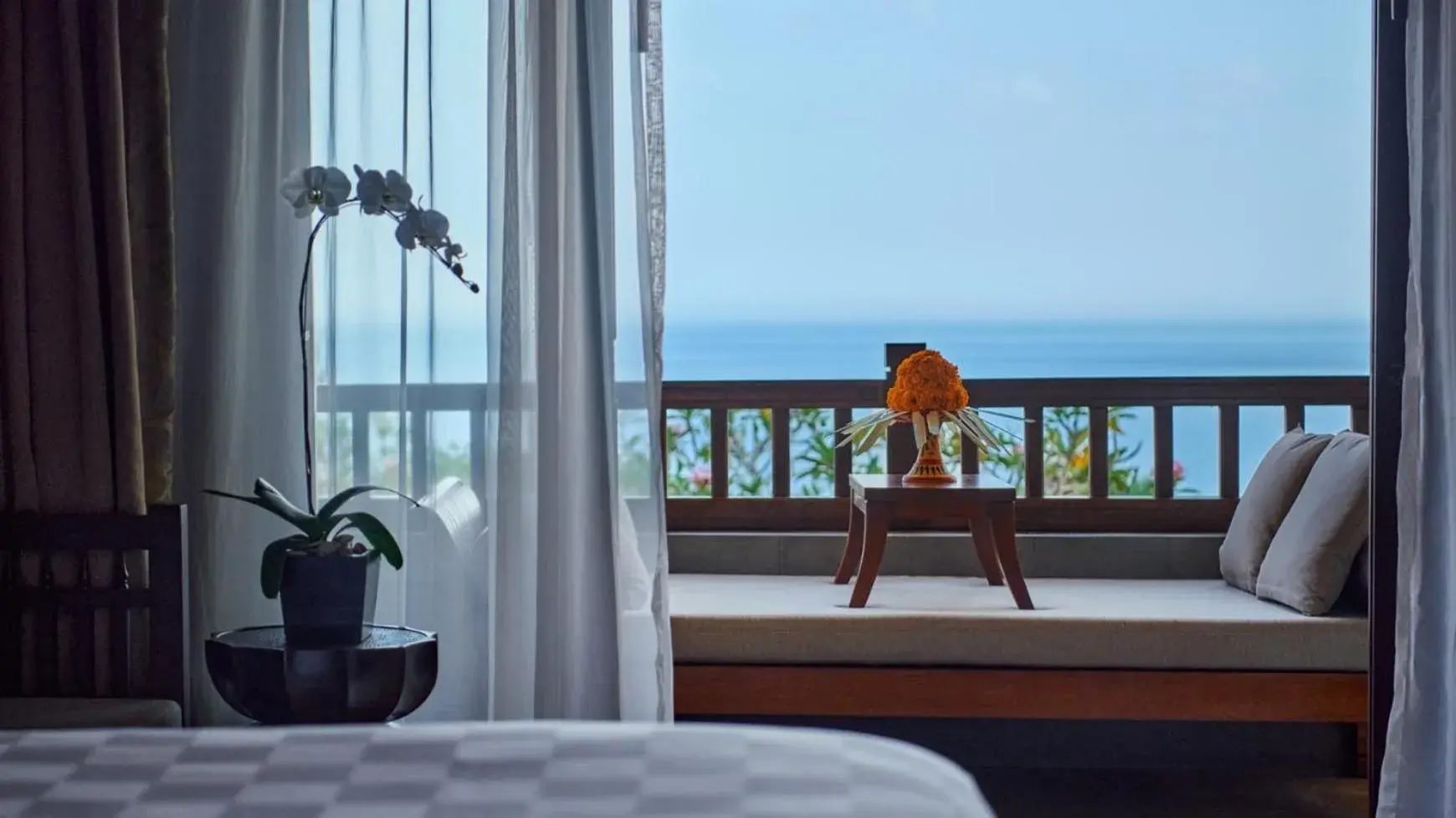 Balcony/Terrace, Bed in AYANA Resort Bali Balcony/Terrace, Bed in AYANA Resort Bali