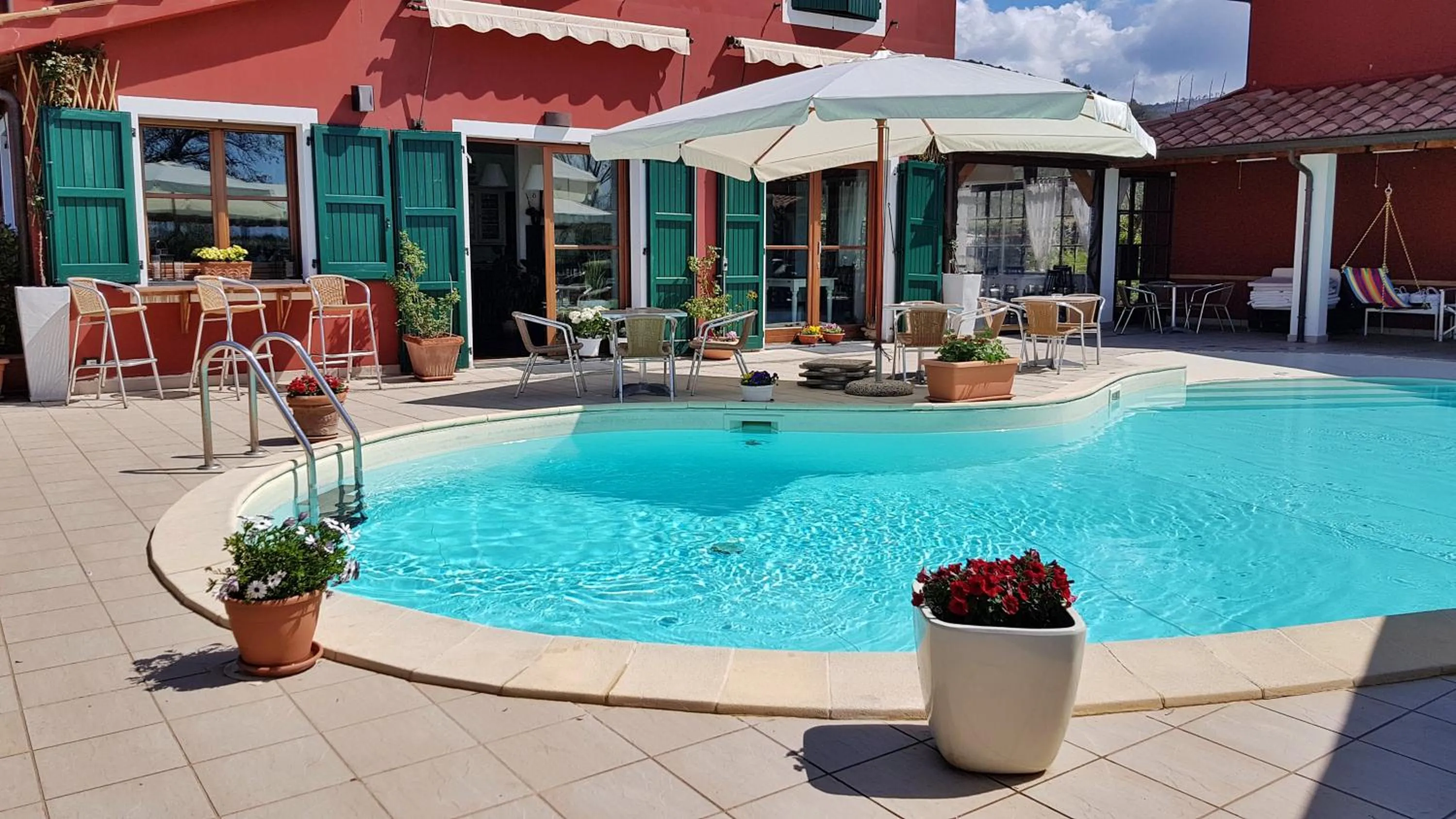 Pool view in Hotel La Posta di Torrenova