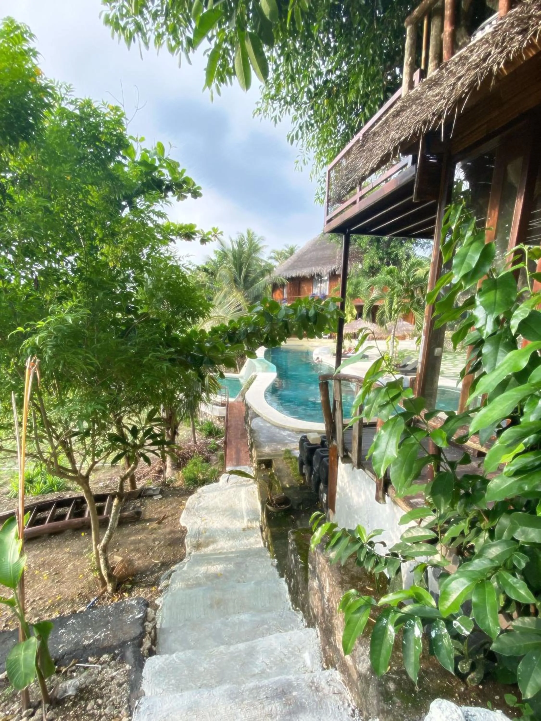 Pool view in Gading Tree House