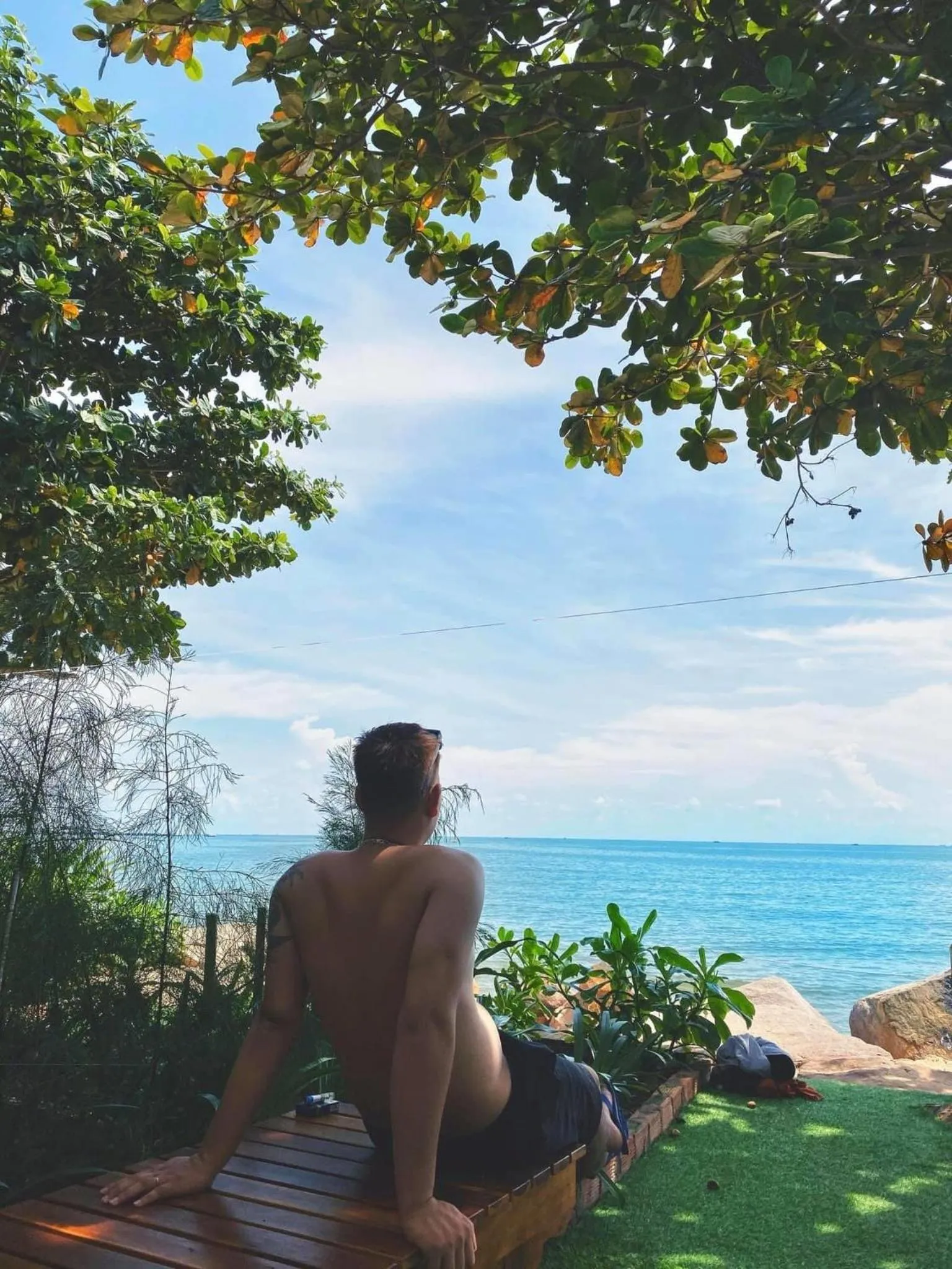 People in CHILL HOUSE by the beach