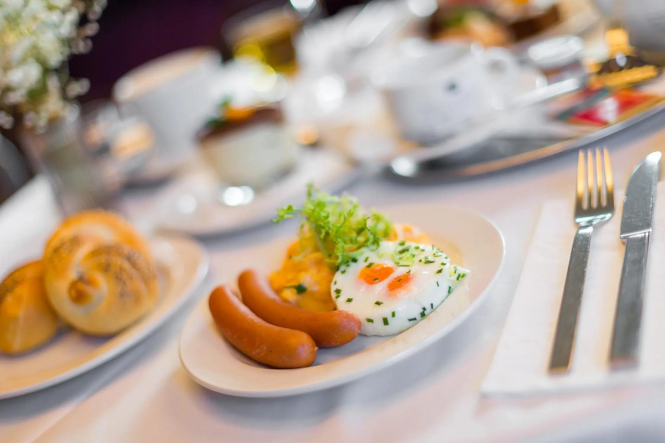 Buffet breakfast in Hotel Aplaus