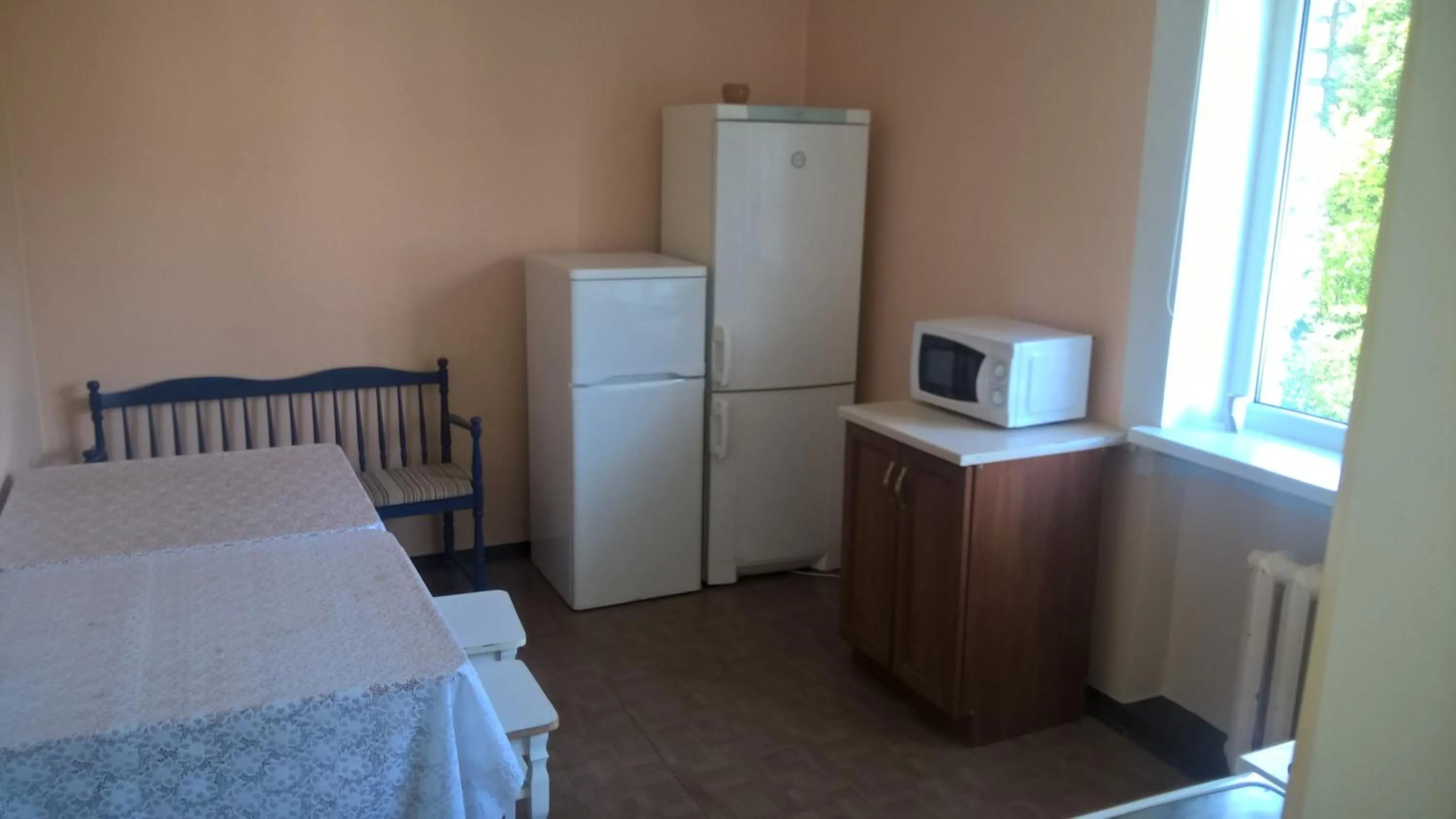 Kitchen or kitchenette, Bed in Laine guesthouse