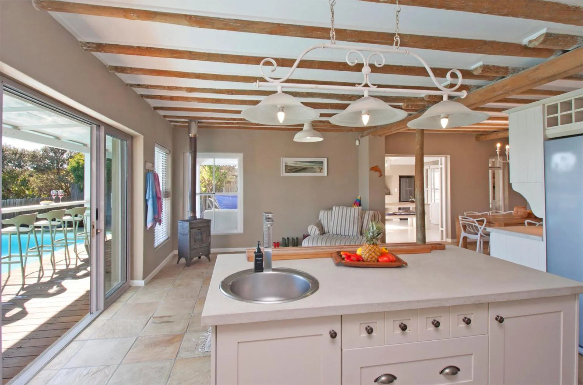 kitchen in Fin Whale Beach House