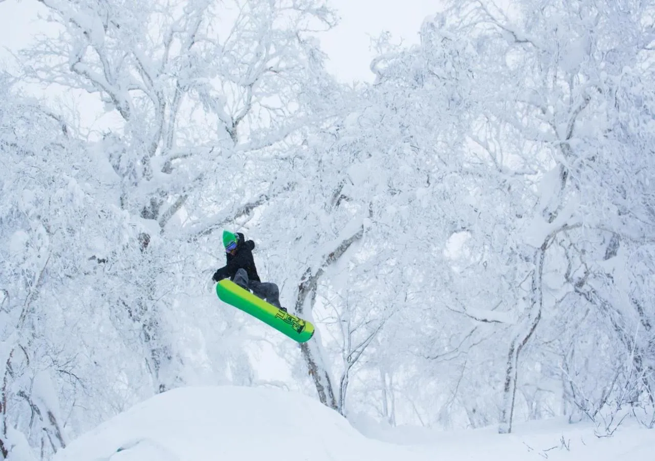 Skiing in Midtown Niseko