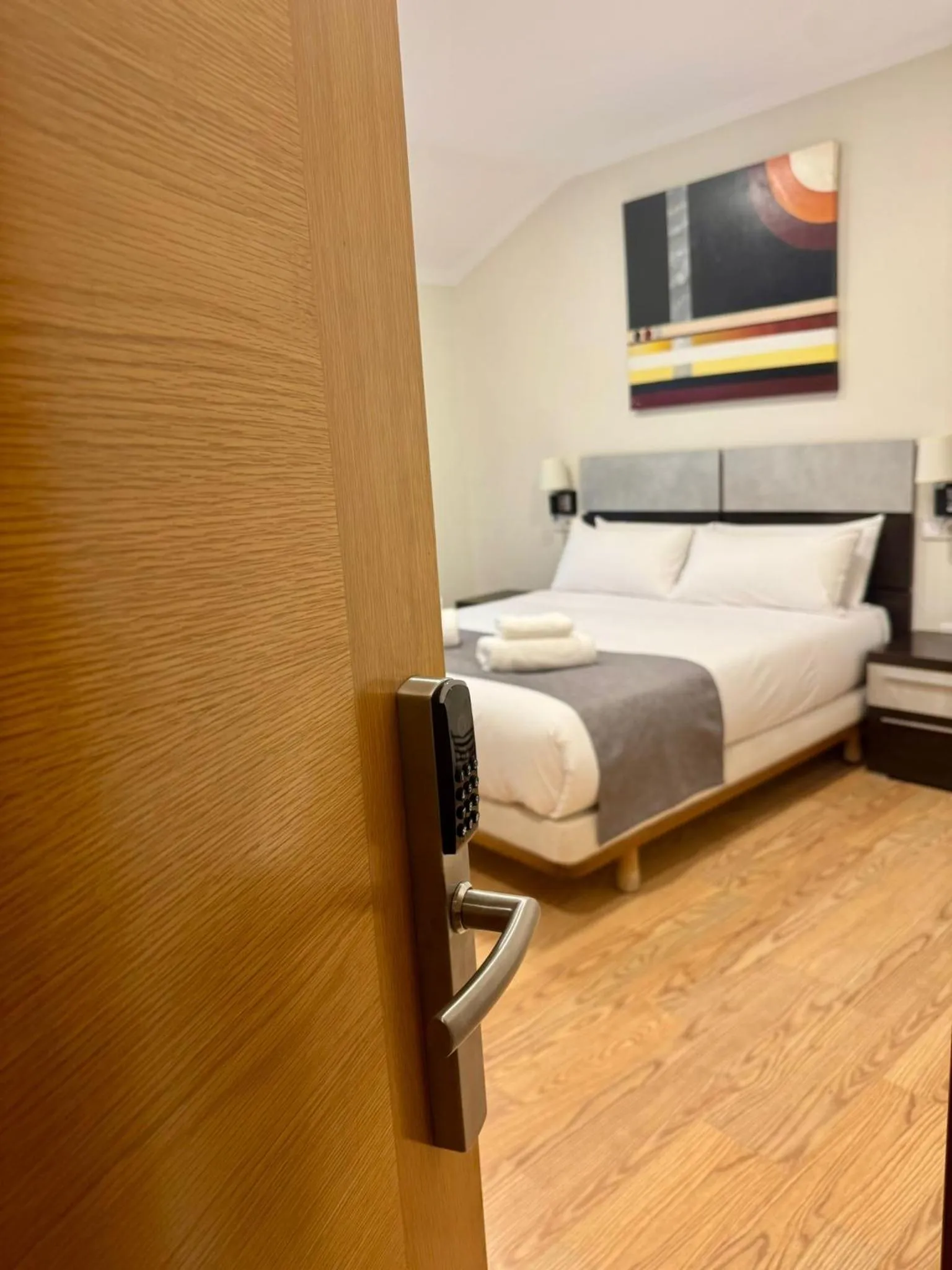 Bed in Hotel Reigosa