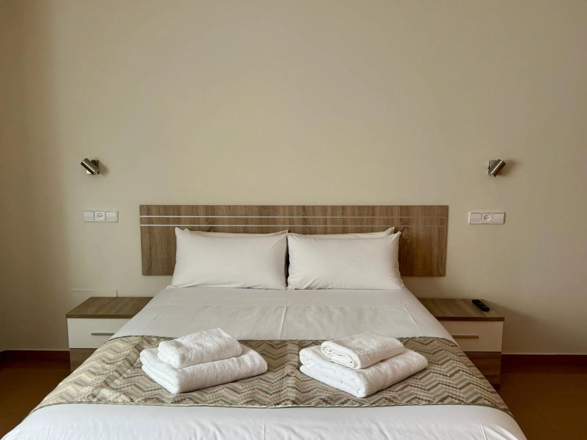 Bed in Hotel Reigosa