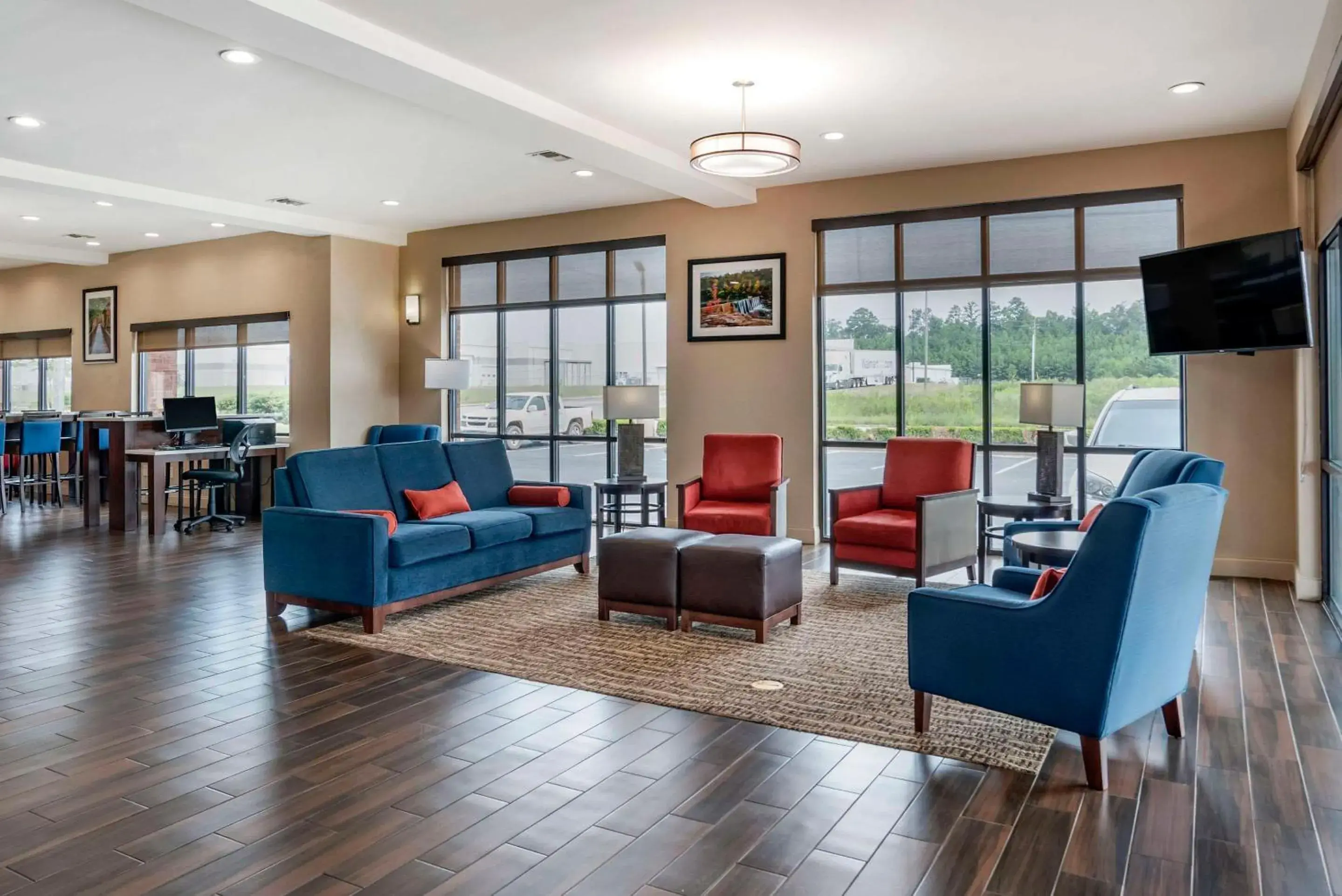 Lobby or reception in Comfort Suites Pell City I-20 exit 158 Lobby or reception in Comfort Suites Pell City I-20 exit 158