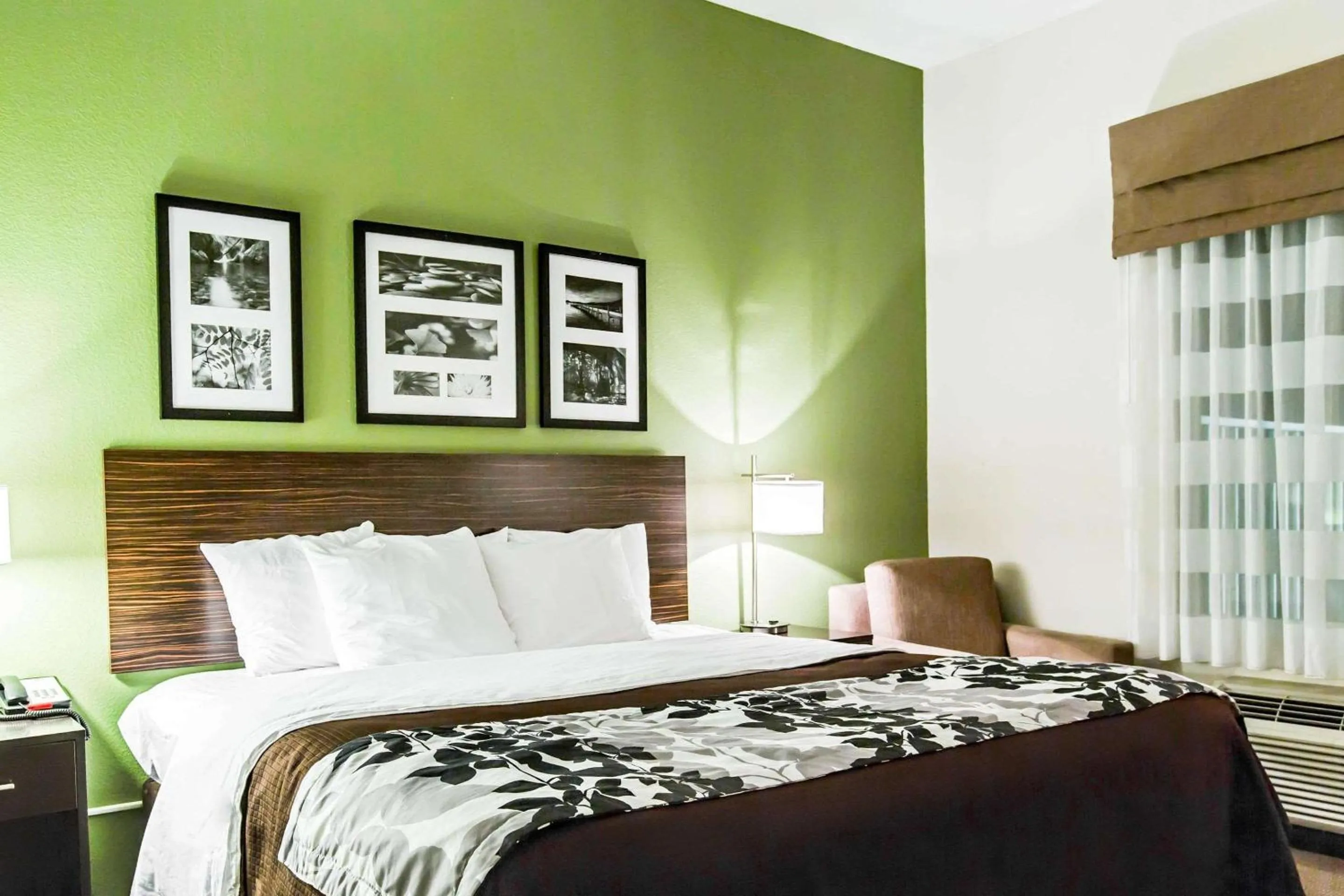 Photo of the whole room, Bed in Sleep Inn & Suites Marion - Military Institute