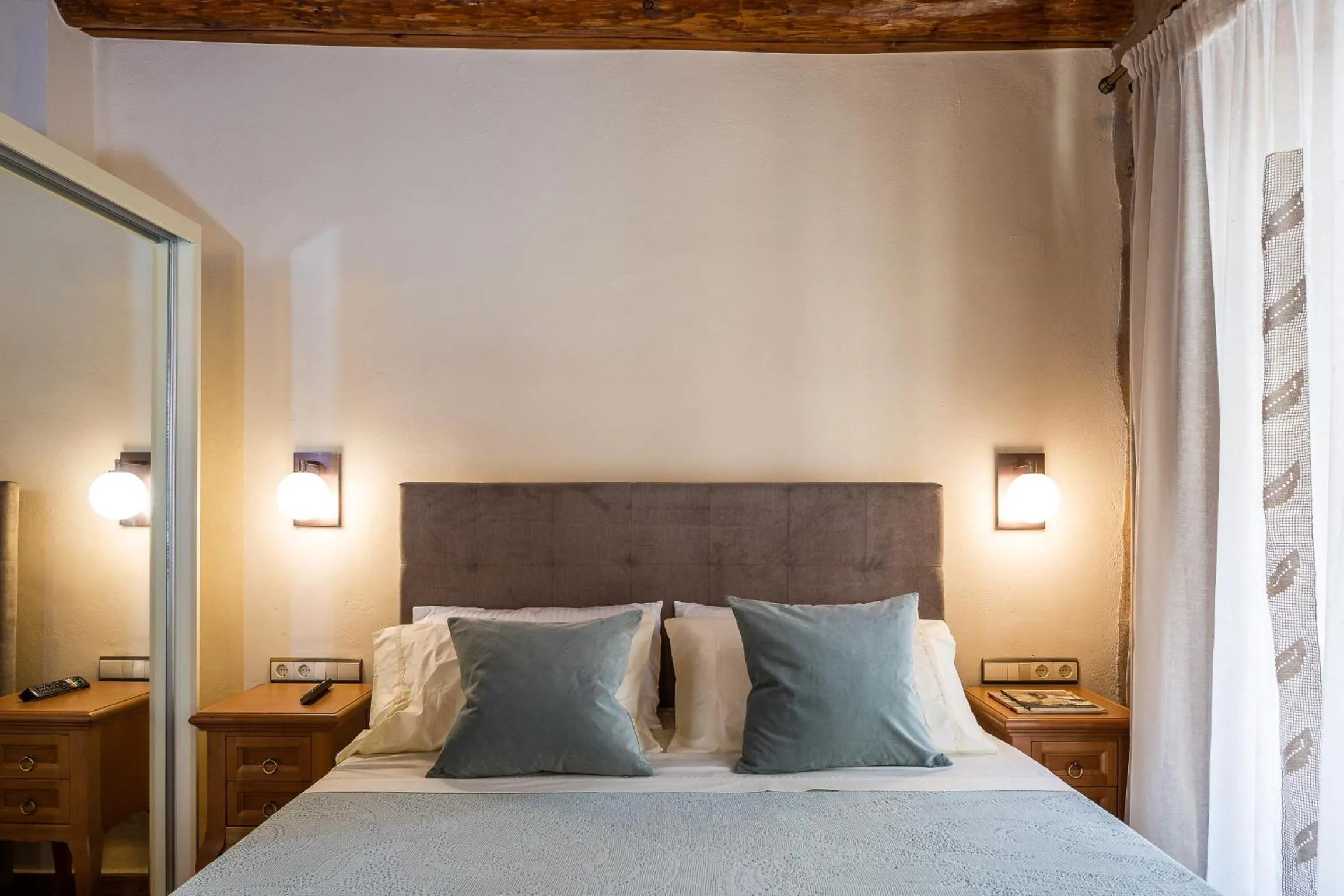 Bed in Phaedra Suites