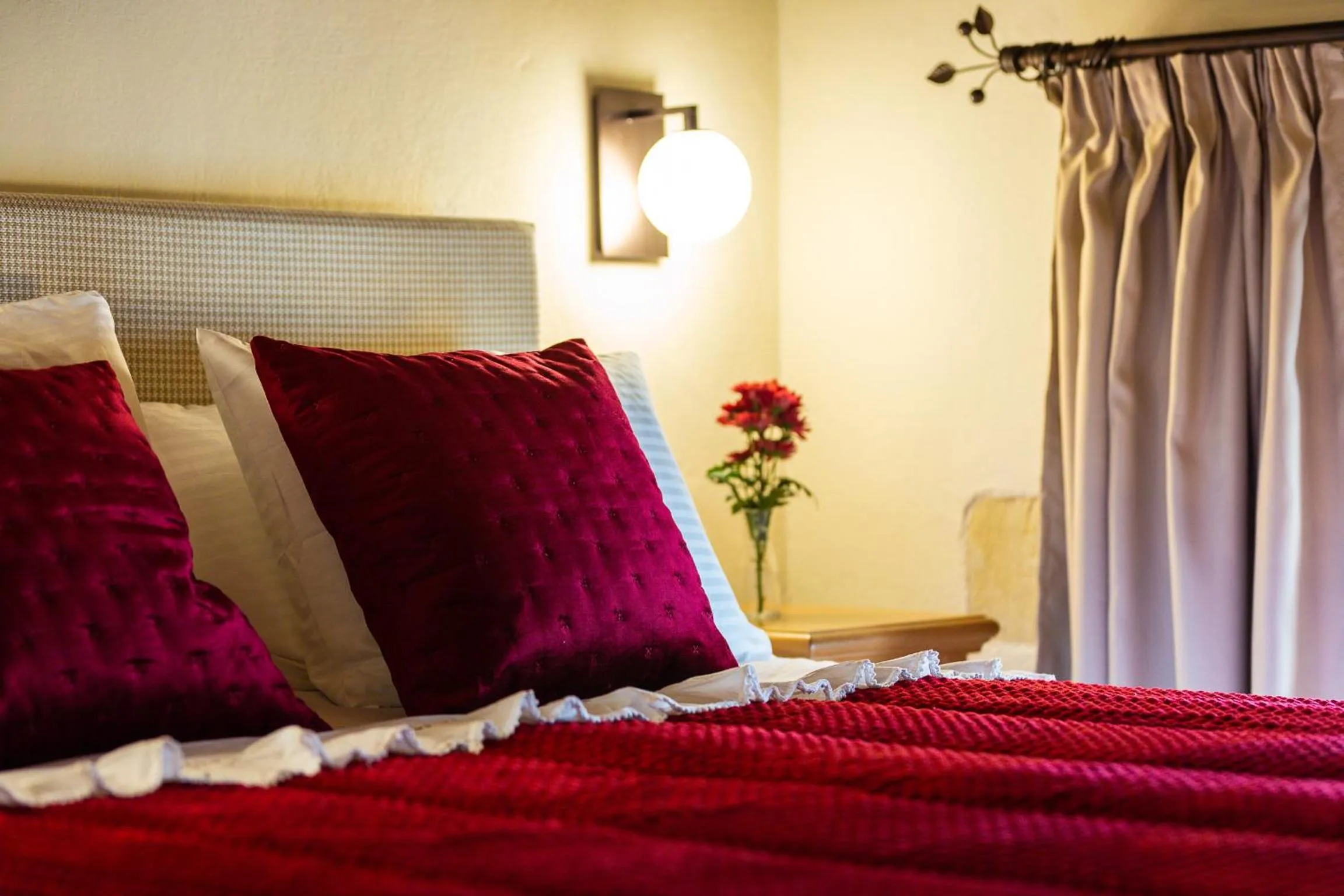 Bed in Phaedra Suites