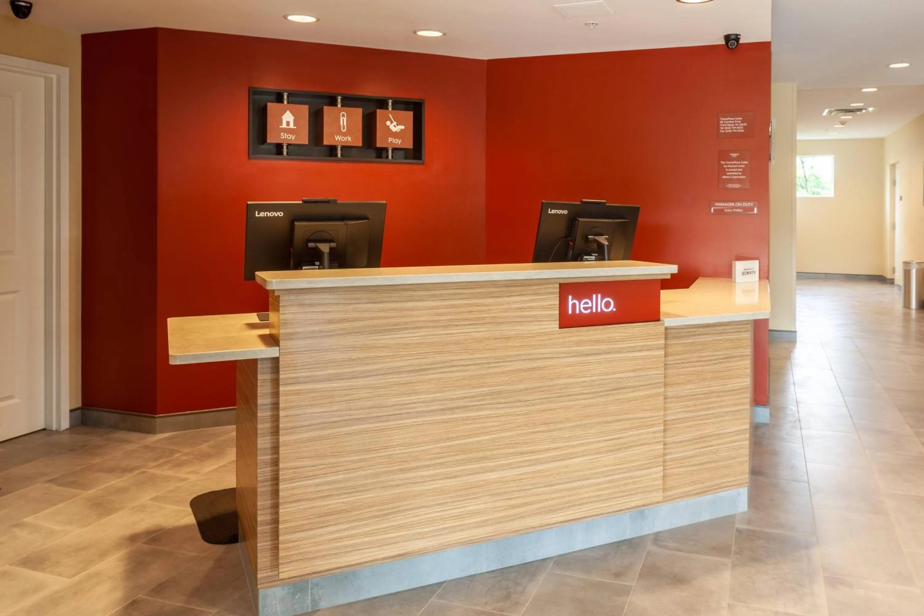 Lobby or reception in TownePlace Suites by Marriott Front Royal