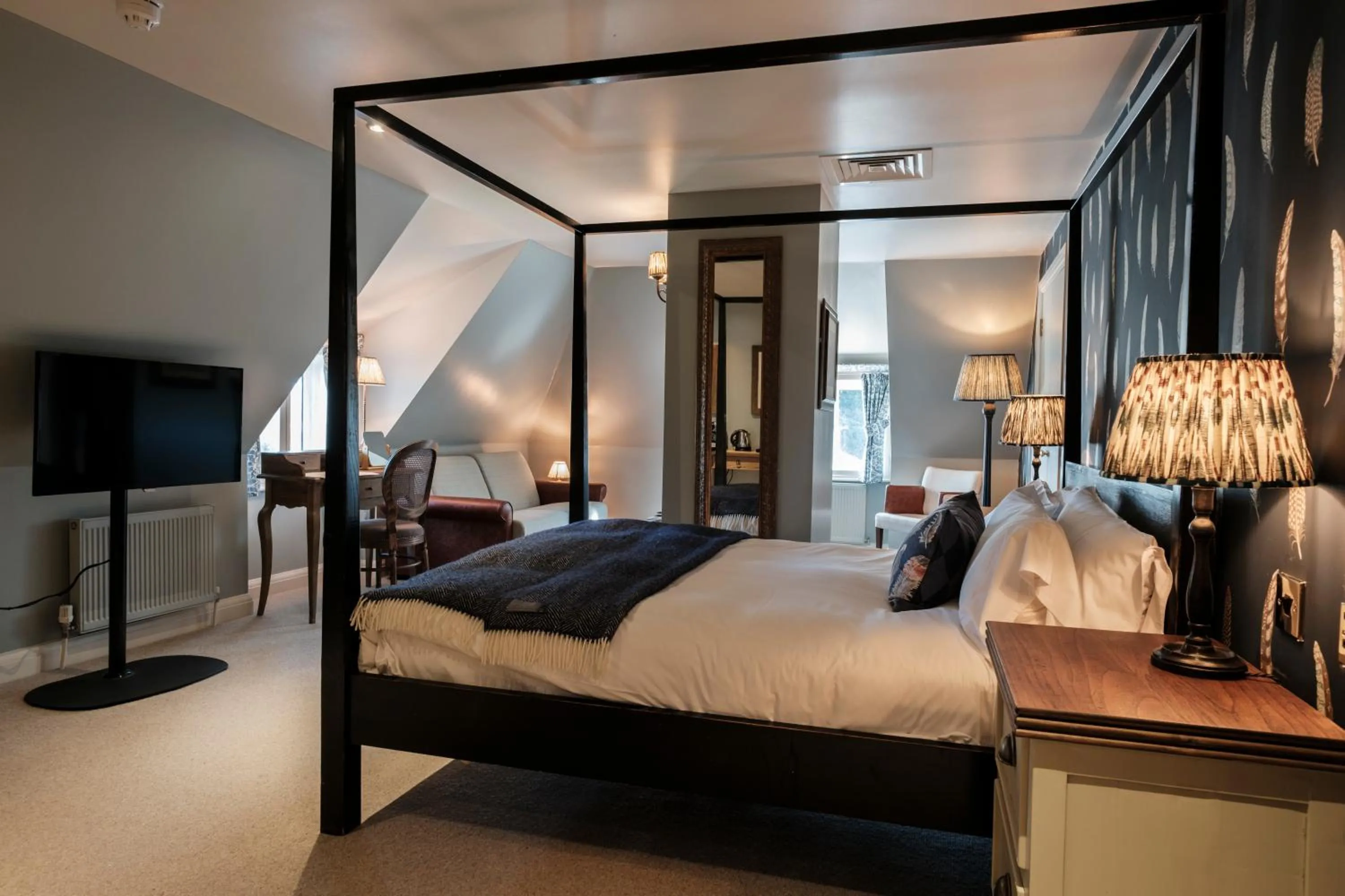 Bed in The Pilgrim Inn