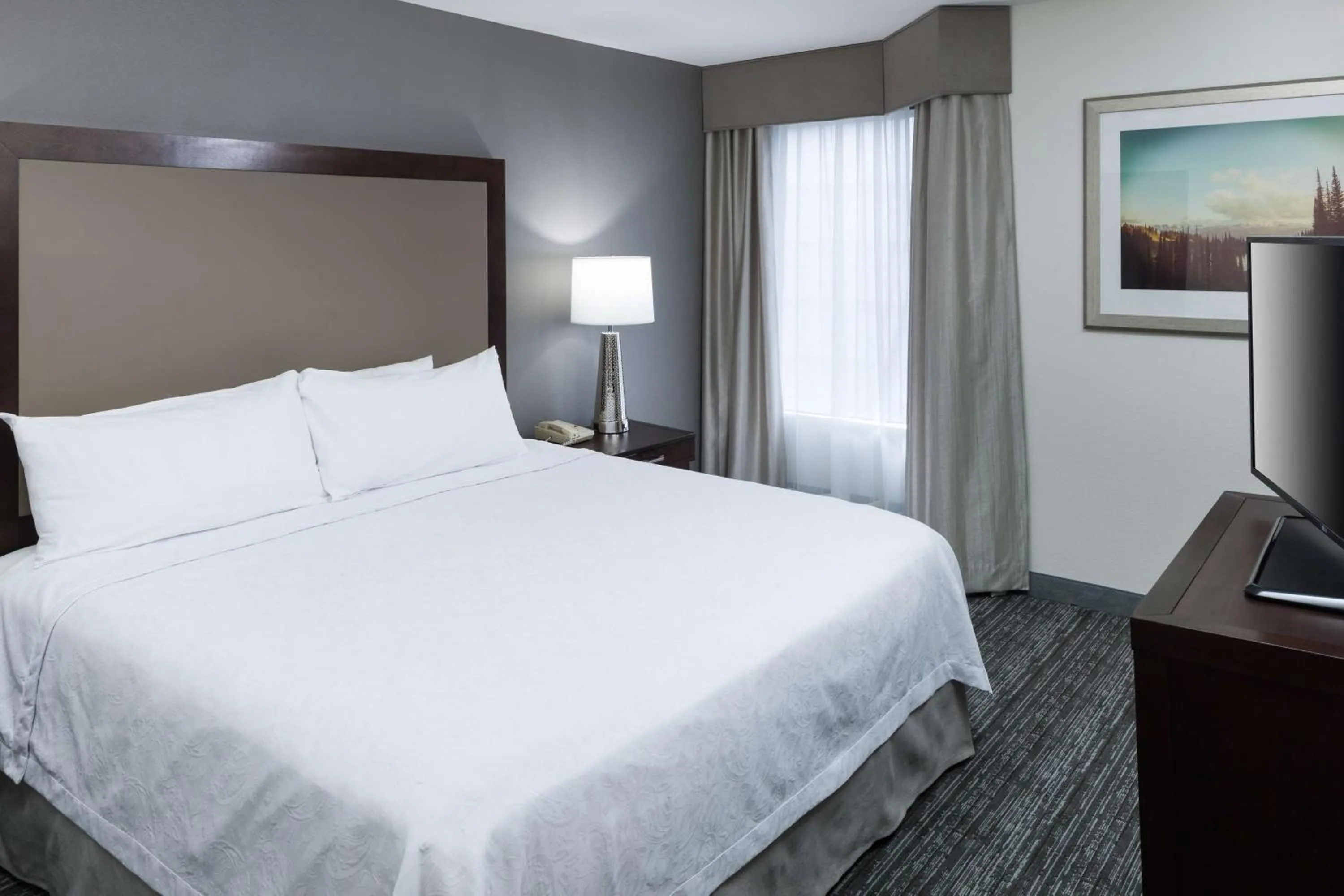 Bed in Homewood Suites by Hilton Seattle-Tacoma Airport/Tukwila