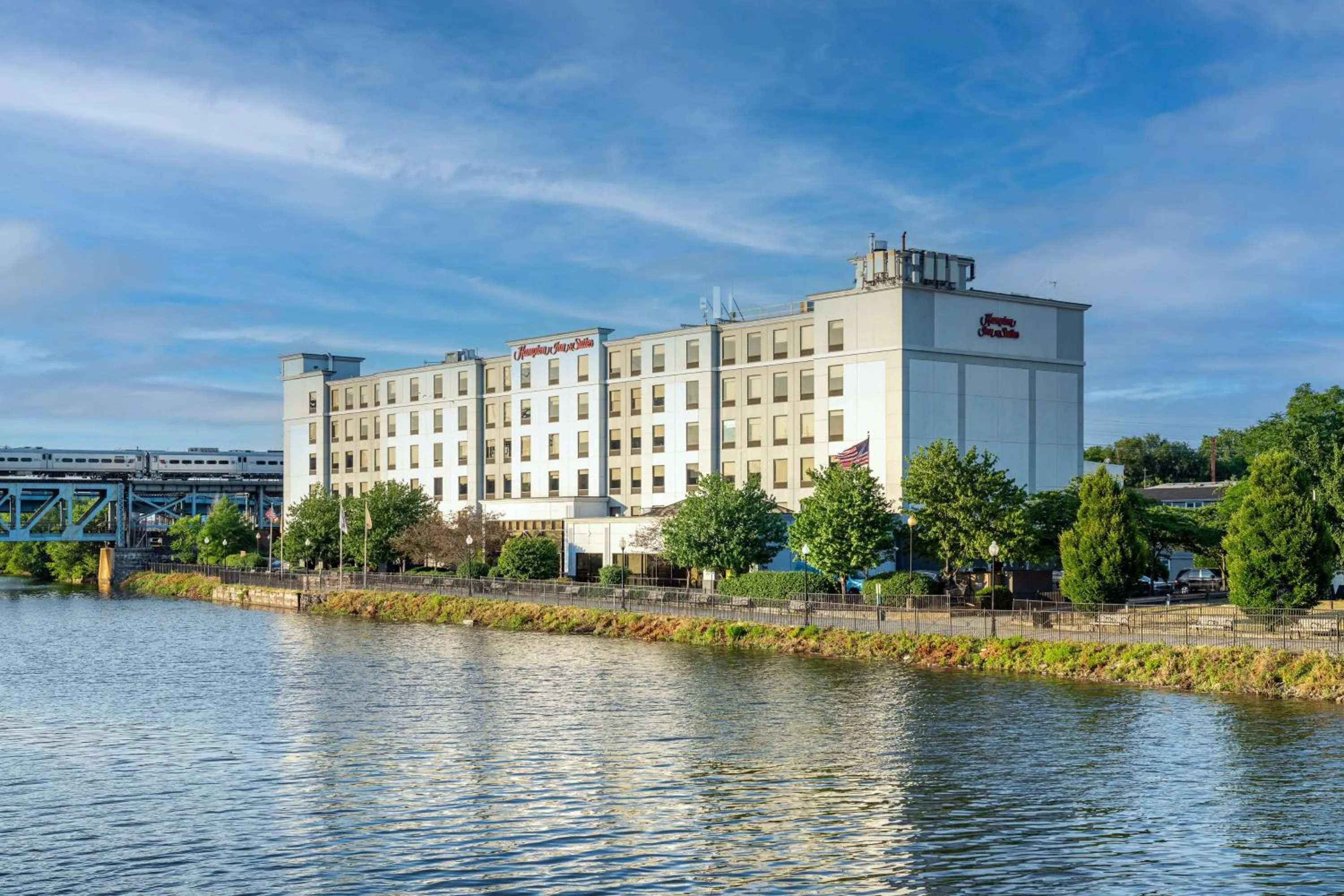 Property building in Hampton Inn & Suites Newark-Harrison-Riverwalk