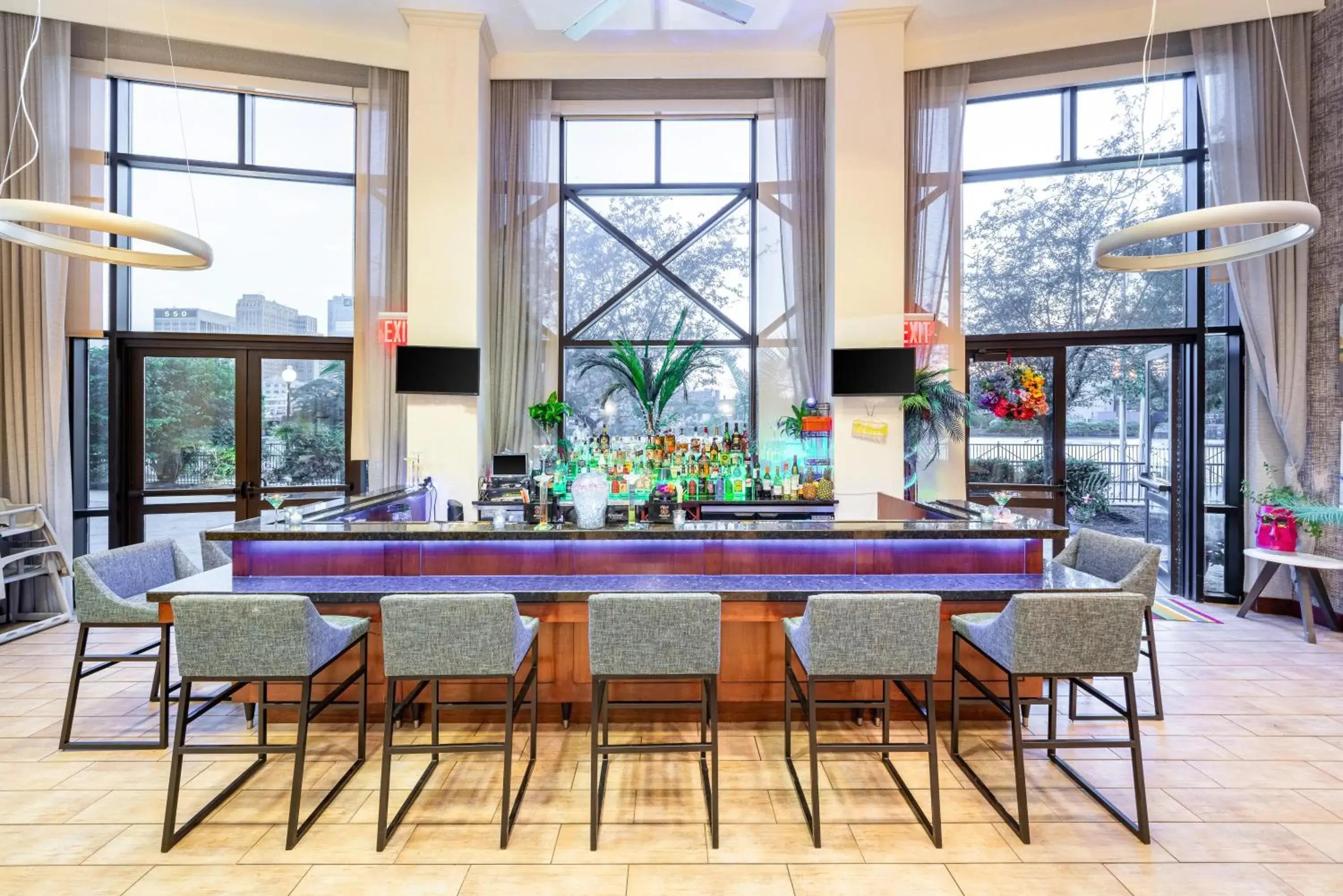 Lobby or reception in Hampton Inn & Suites Newark-Harrison-Riverwalk Lobby or reception in Hampton Inn & Suites Newark-Harrison-Riverwalk