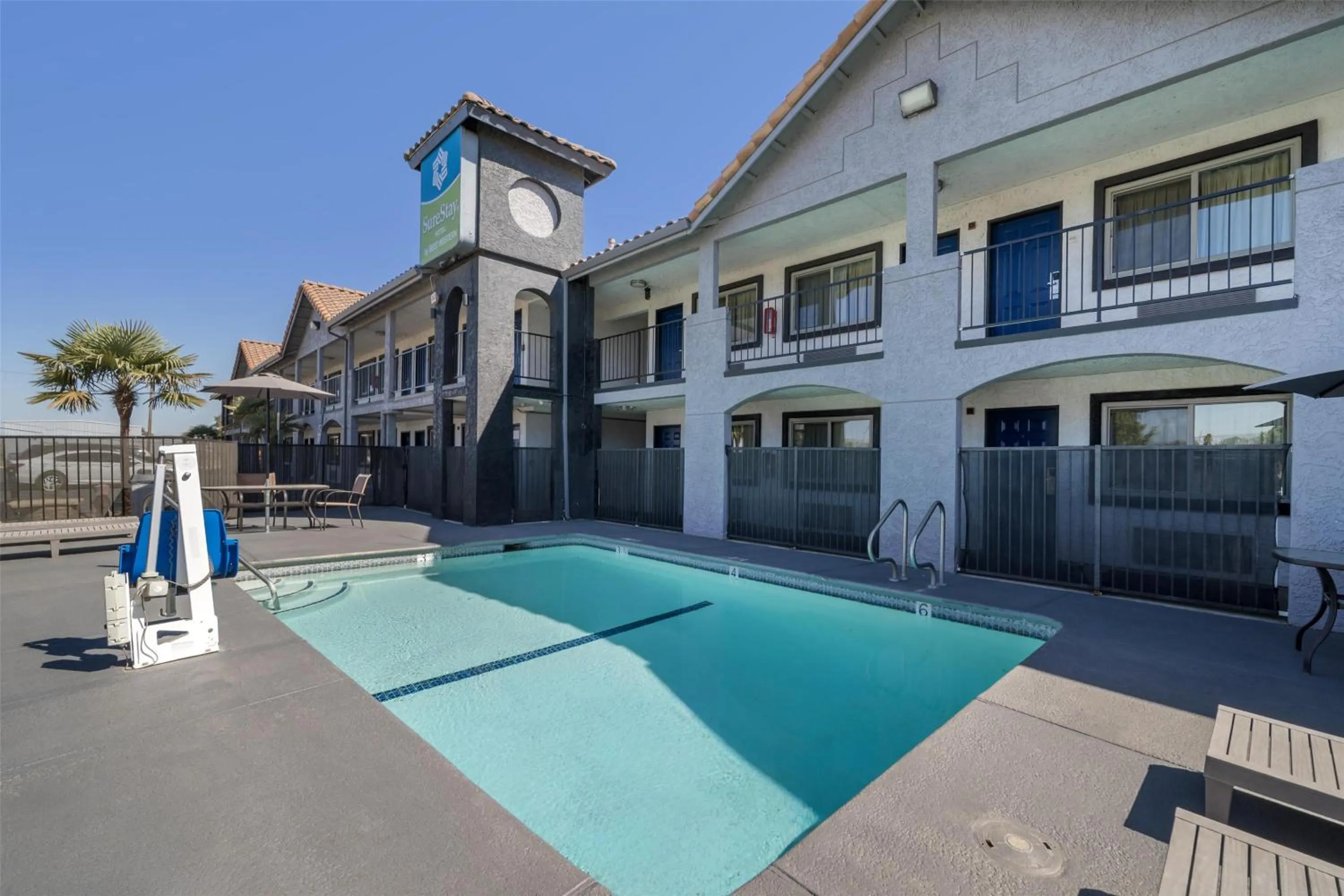 Pool view in SureStay Hotel by Best Western Williams