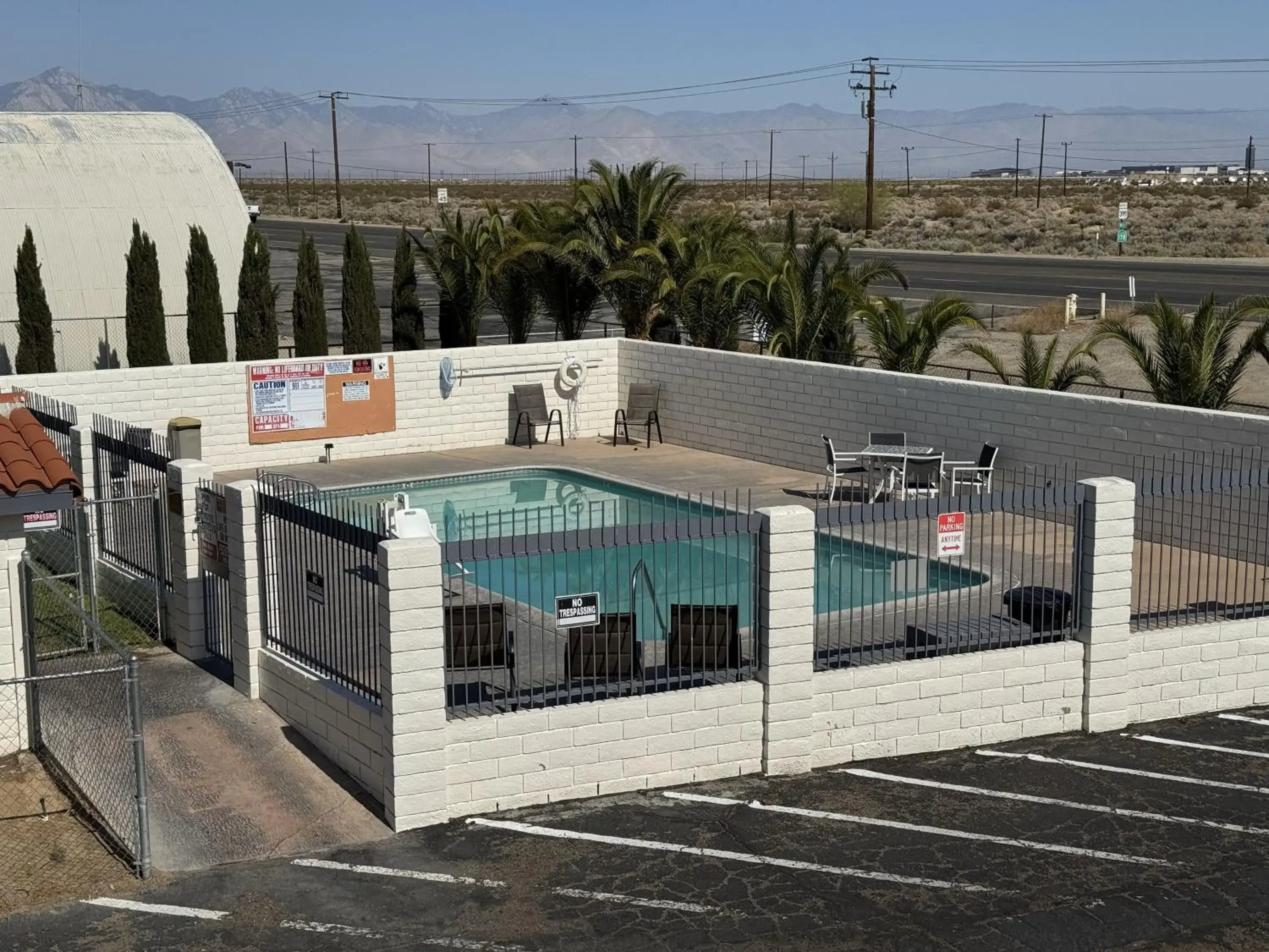 Pool view in Days Inn by Wyndham Ridgecrest near China Lake Naval Station Pool view in Days Inn by Wyndham Ridgecrest near China Lake Naval Station