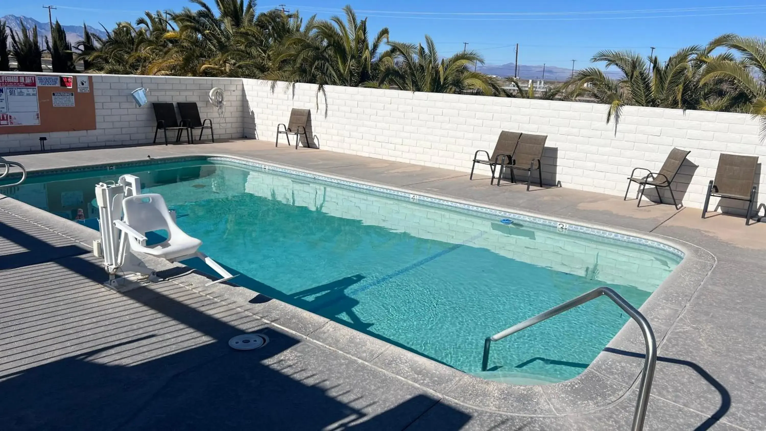 Pool view in Days Inn by Wyndham Ridgecrest near China Lake Naval Station Pool view in Days Inn by Wyndham Ridgecrest near China Lake Naval Station
