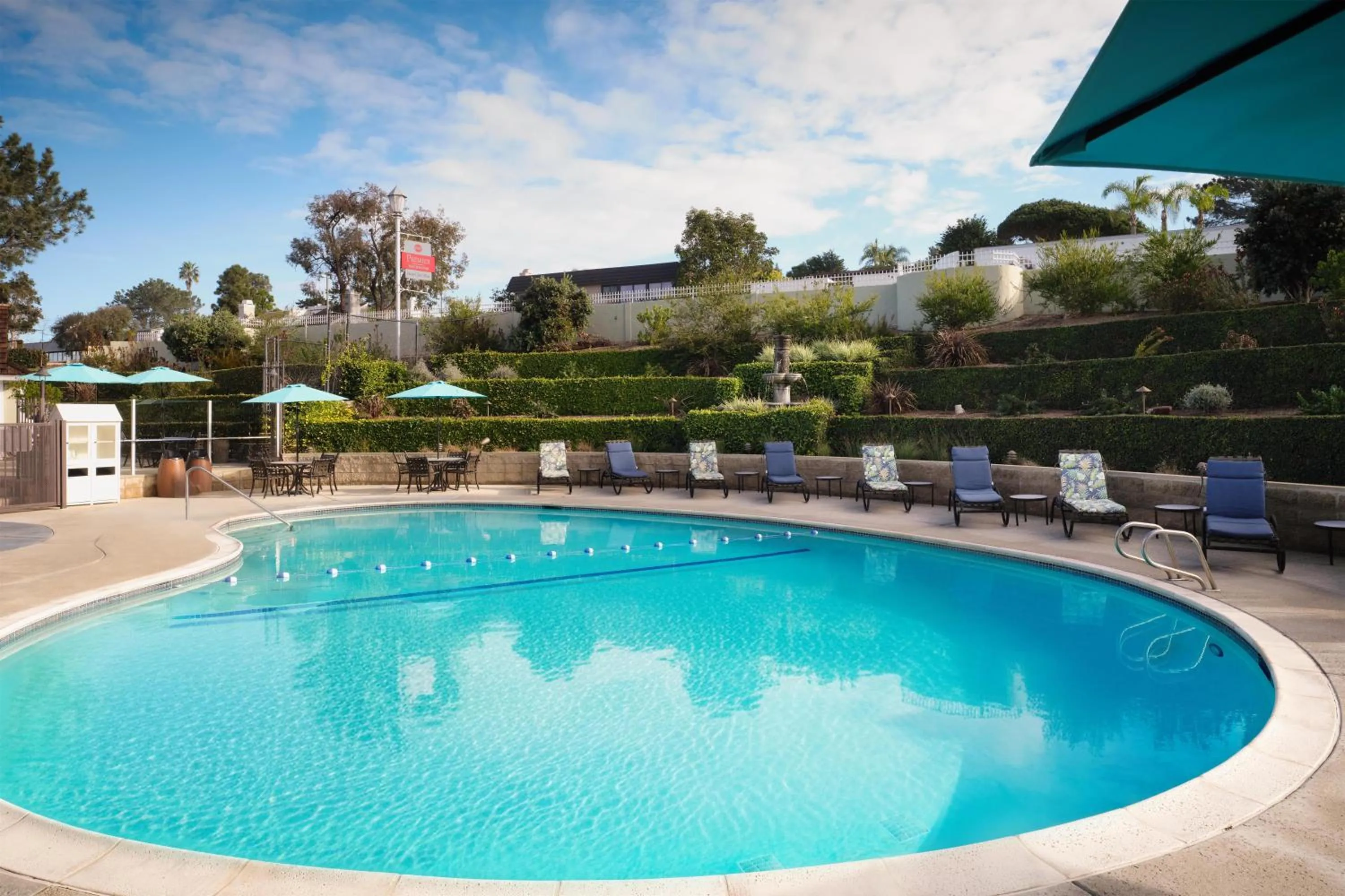 Pool view in Best Western Premier Hotel Del Mar