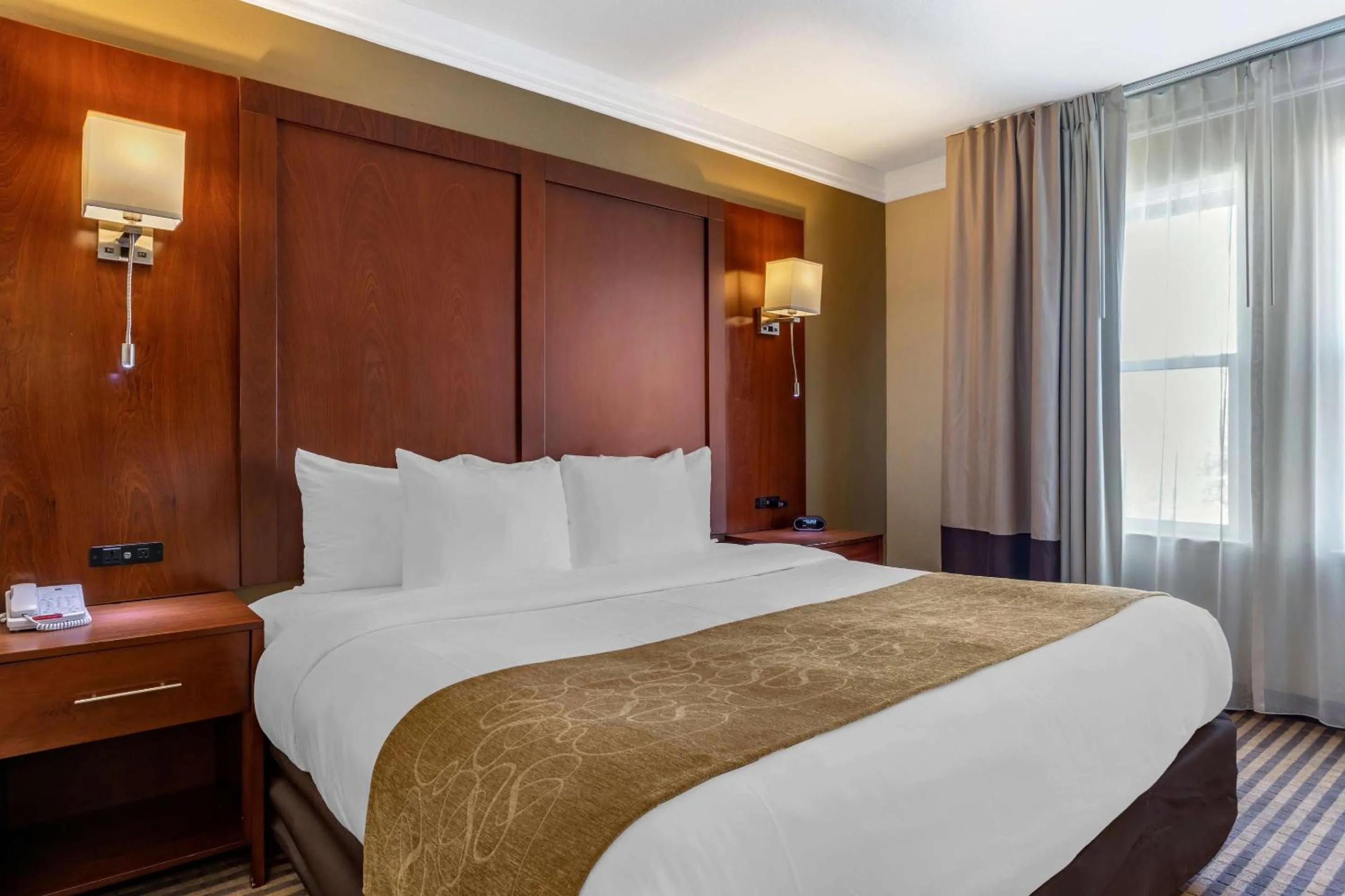 Bedroom, Bed in Comfort Suites Visalia - Convention Center