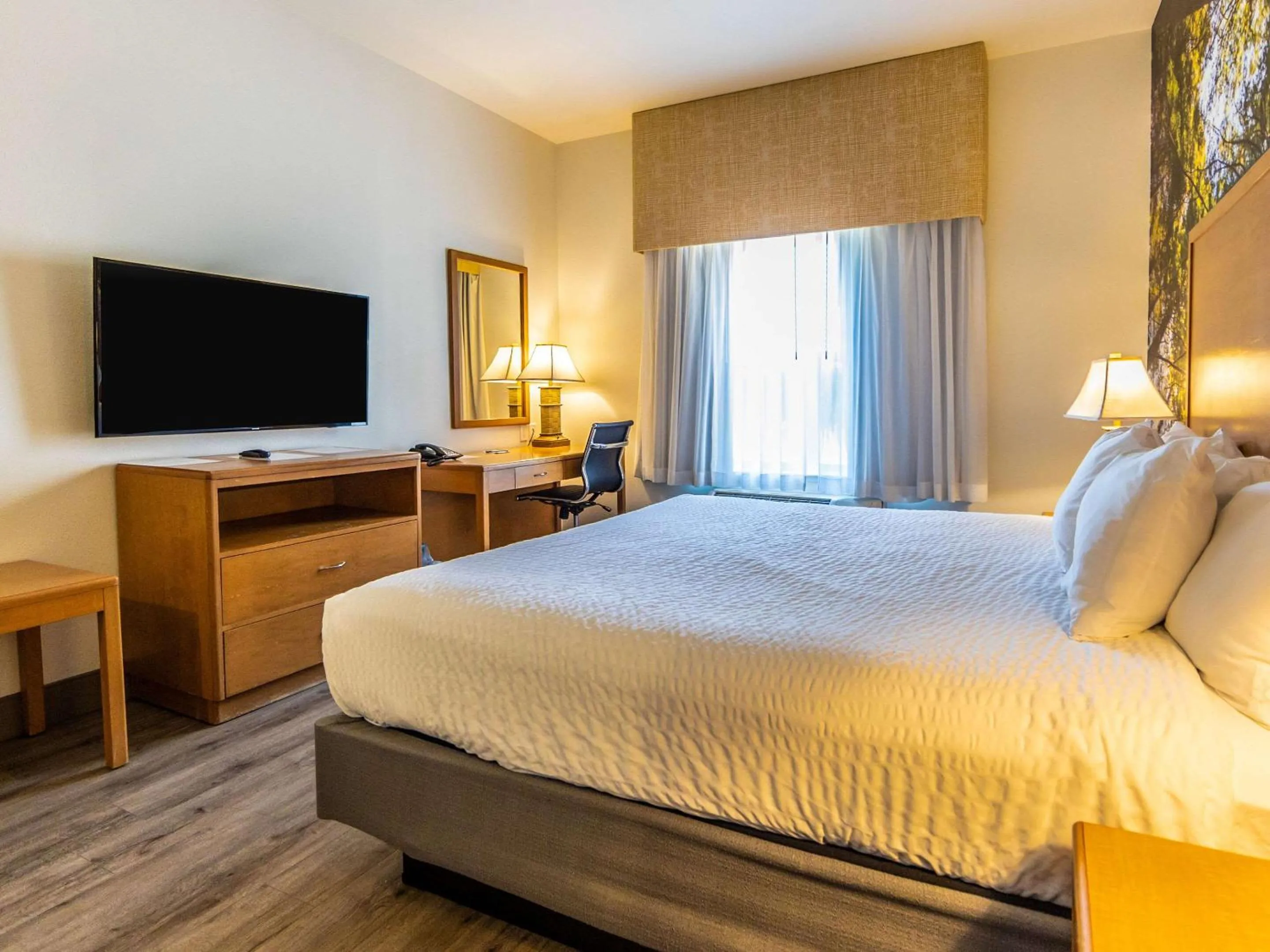 Bed in The Hanford Hotel