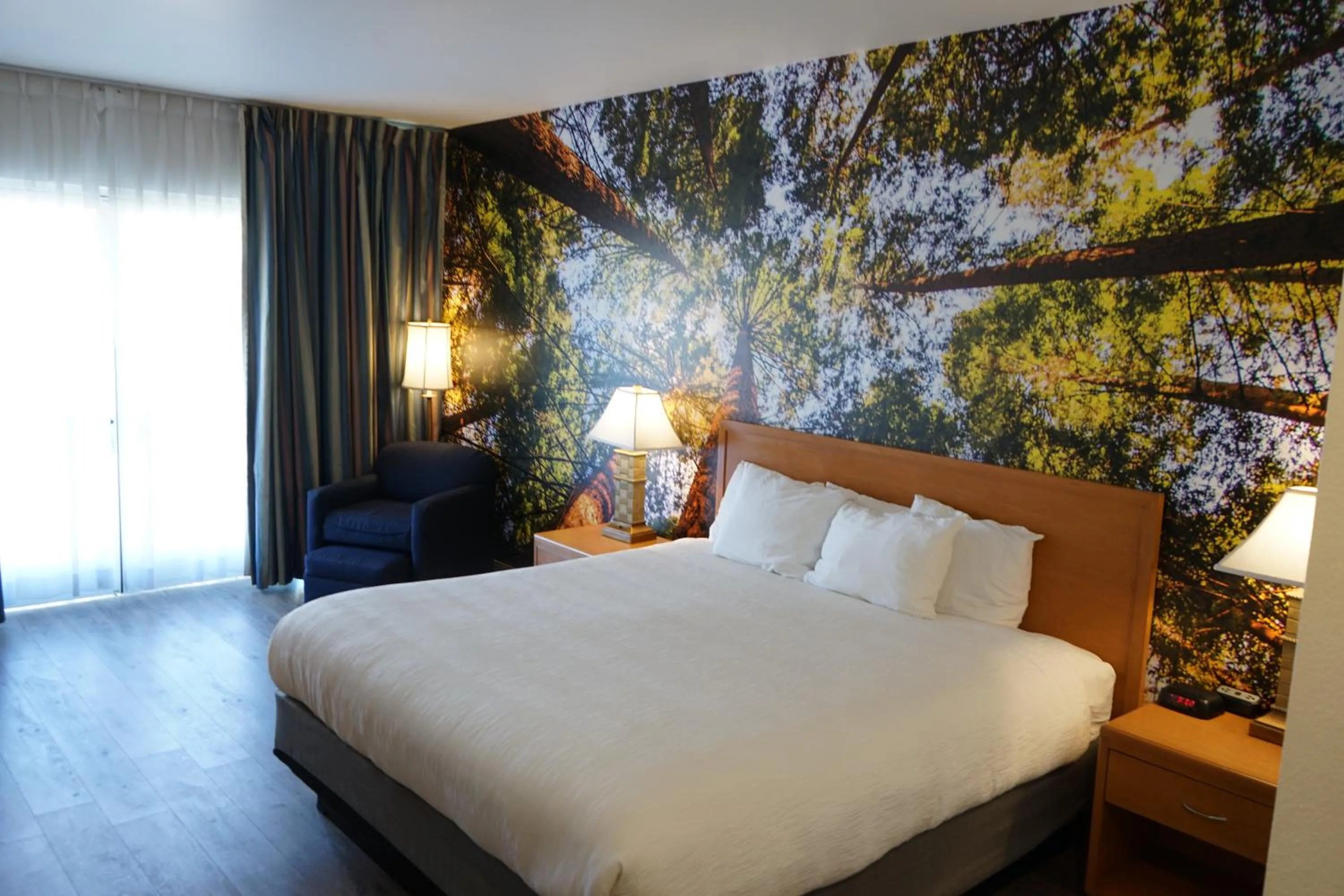 Bed in The Hanford Hotel