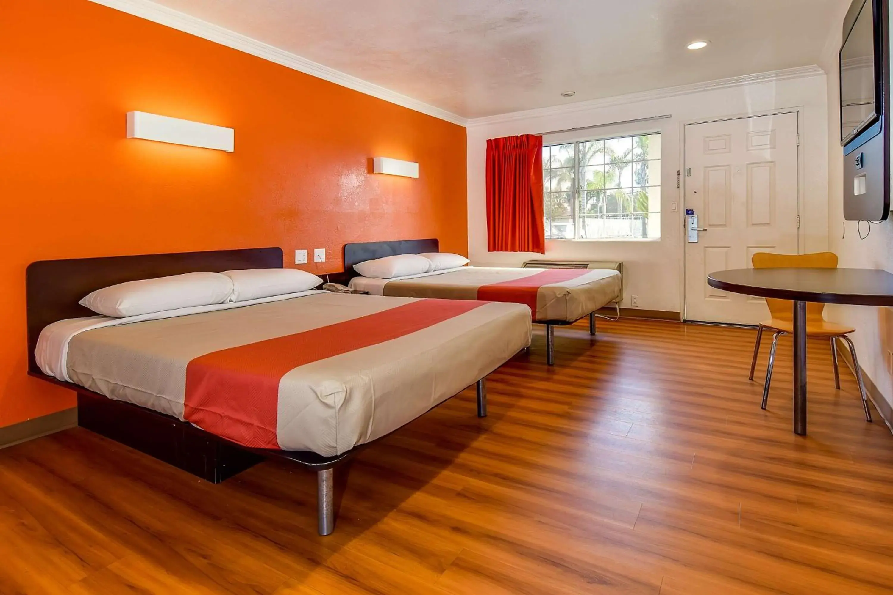 Queen Room with Two Queen Beds - single occupancy - Disability Access - Non-Smoking in Motel 6 Garden Grove Queen Room with Two Queen Beds - single occupancy - Disability Access - Non-Smoking in Motel 6 Garden Grove