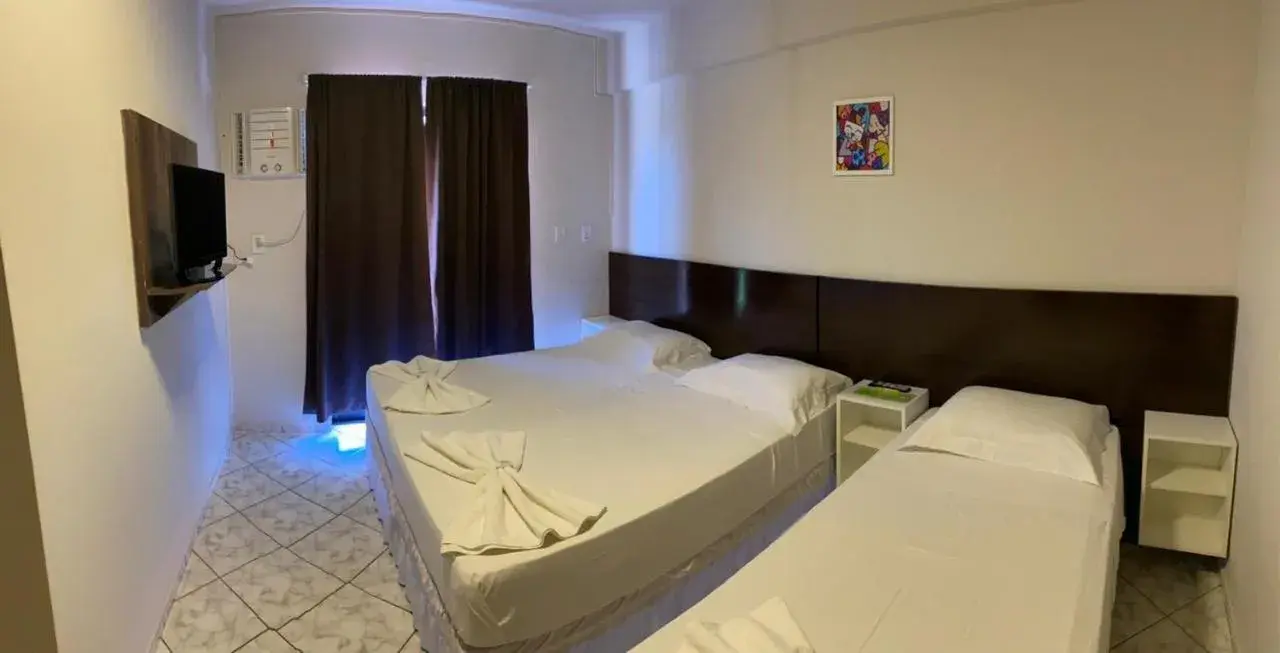 Bed in Pousada Cores Bed in Pousada Cores