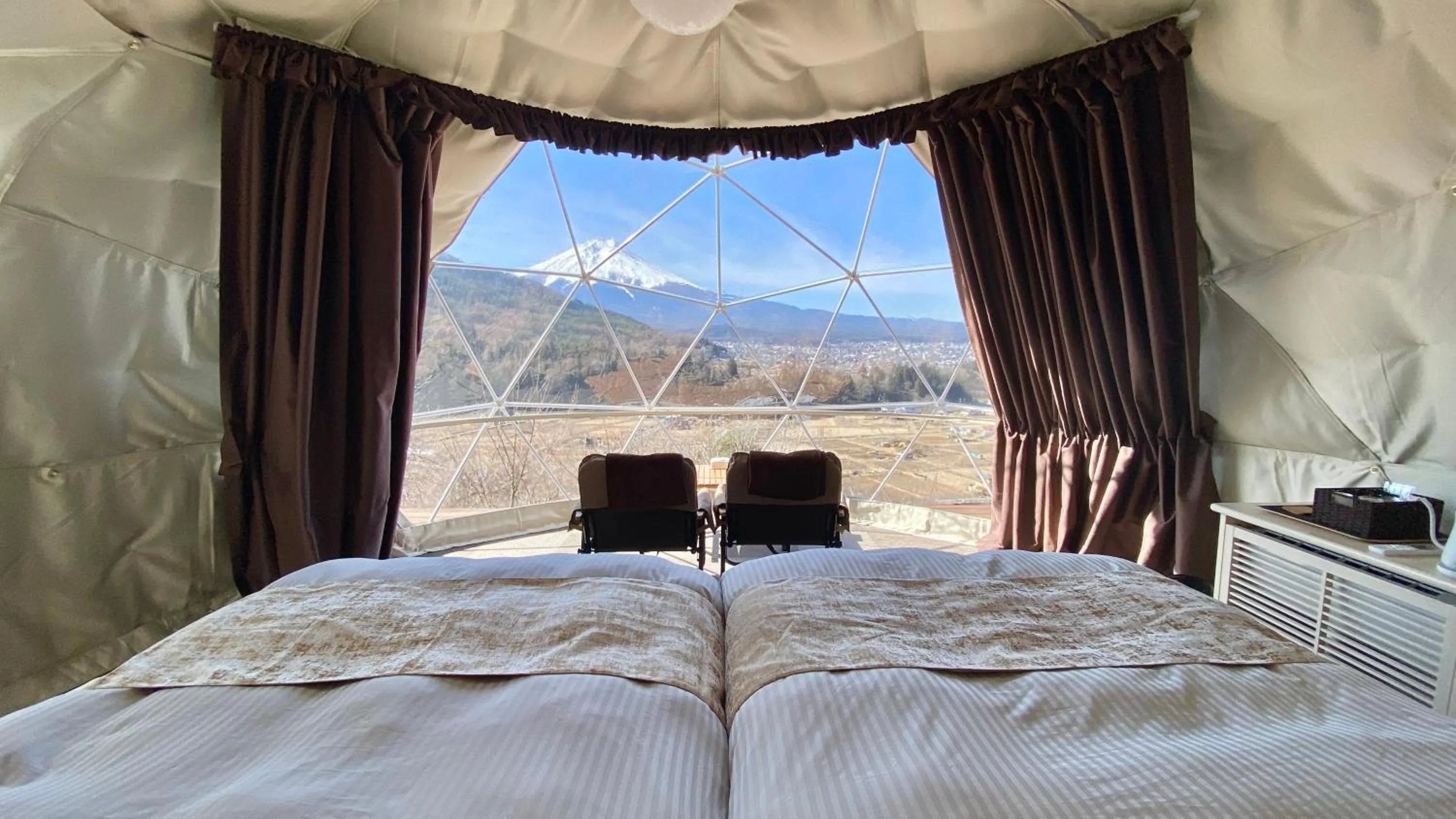 Bed in Mt.Shakushi Gateway Camp