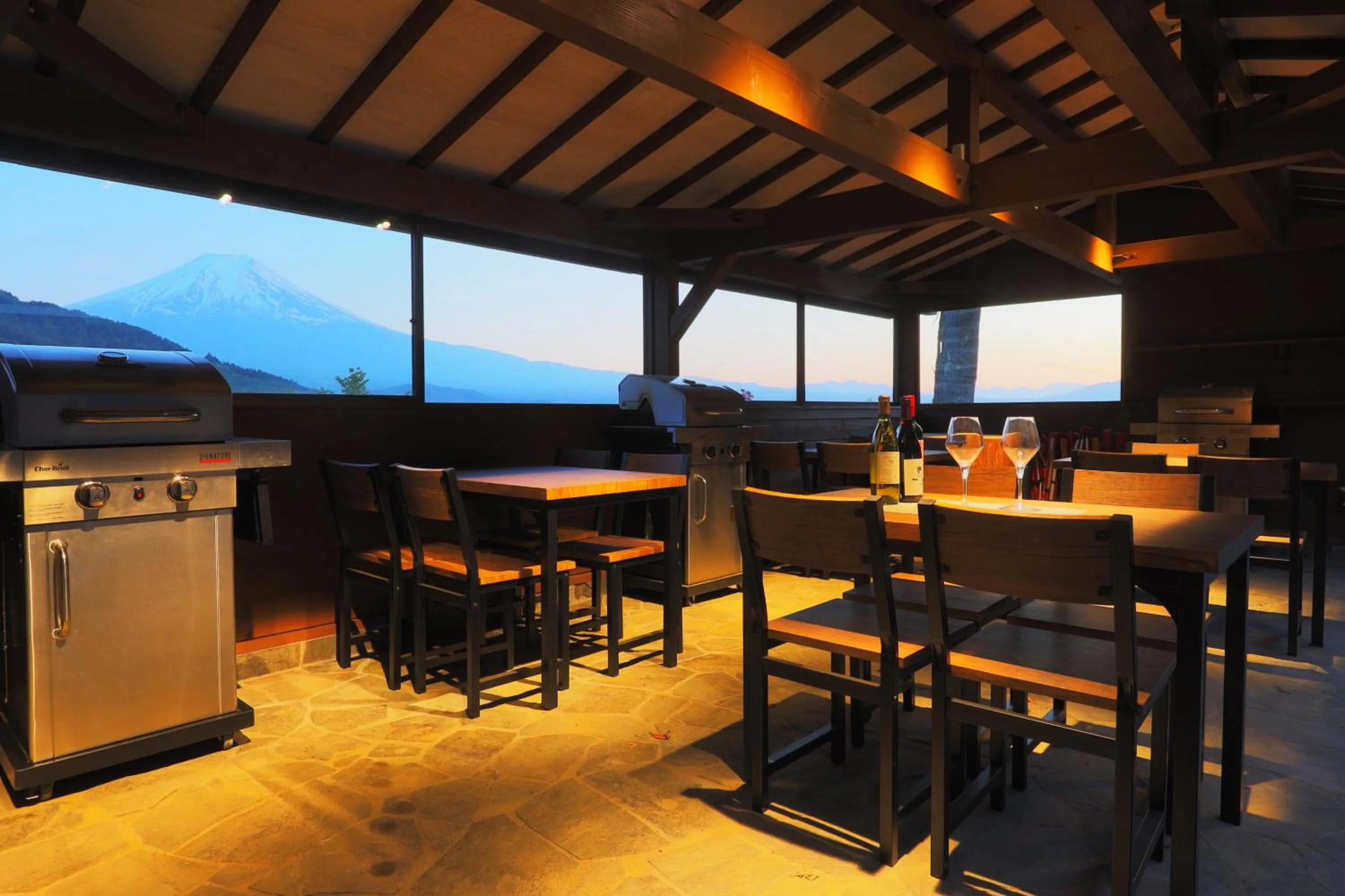 BBQ facilities in Mt.Shakushi Gateway Camp
