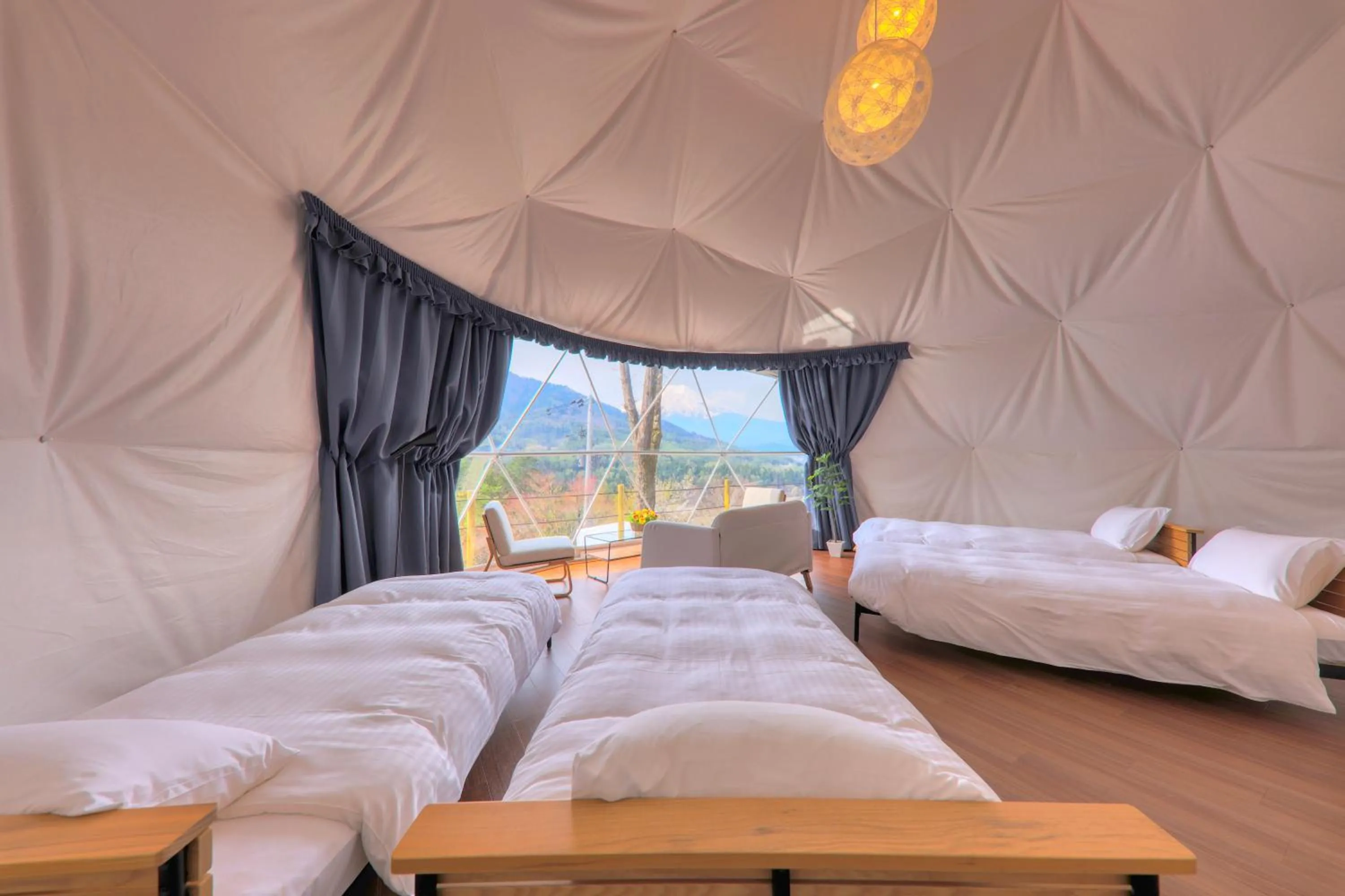 Bed in Mt.Shakushi Gateway Camp