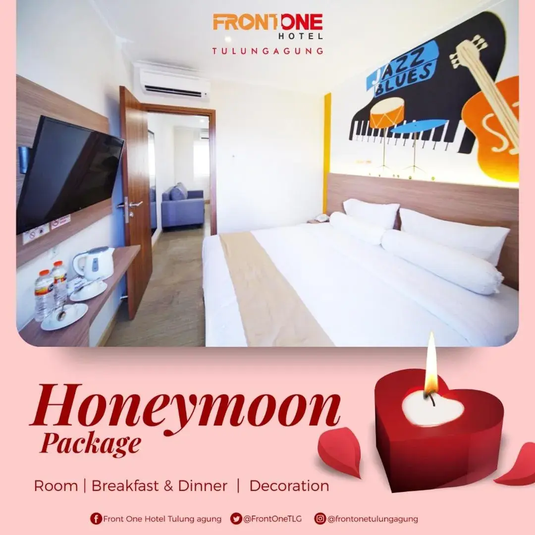 Bed in Front One Hotel Tulungagung Bed in Front One Hotel Tulungagung