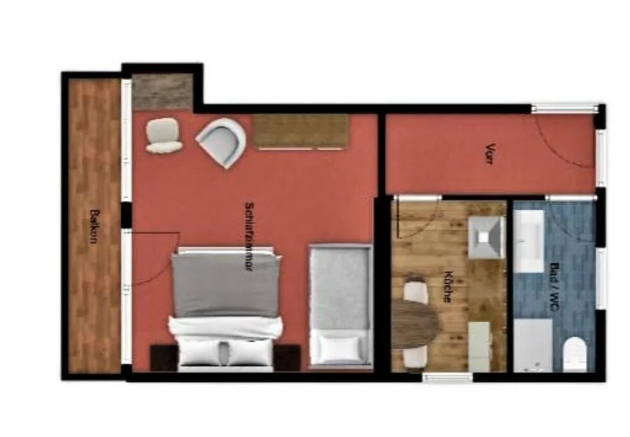 Floor plan in Apartments Quehenberger