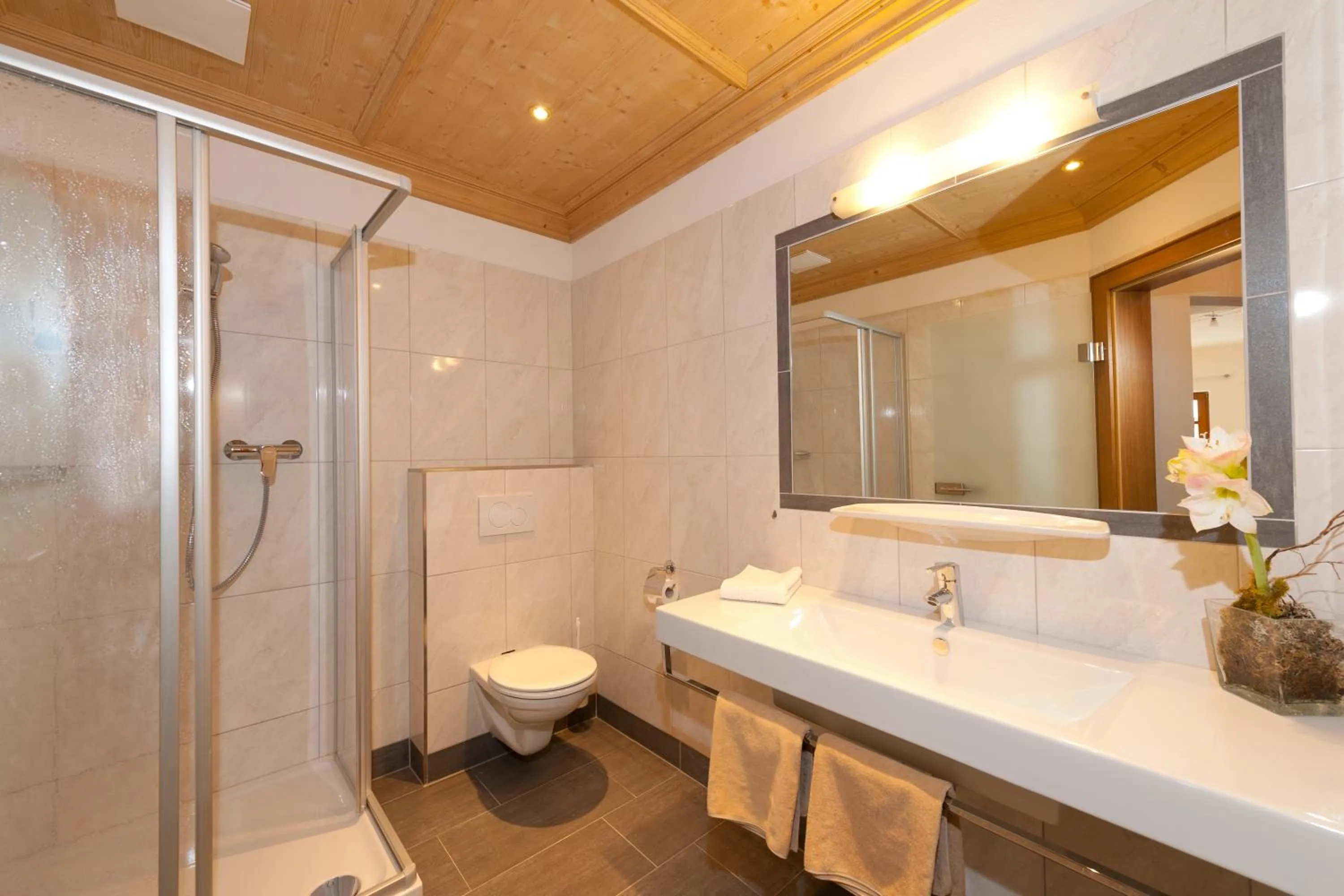 Shower in Apartments Quehenberger