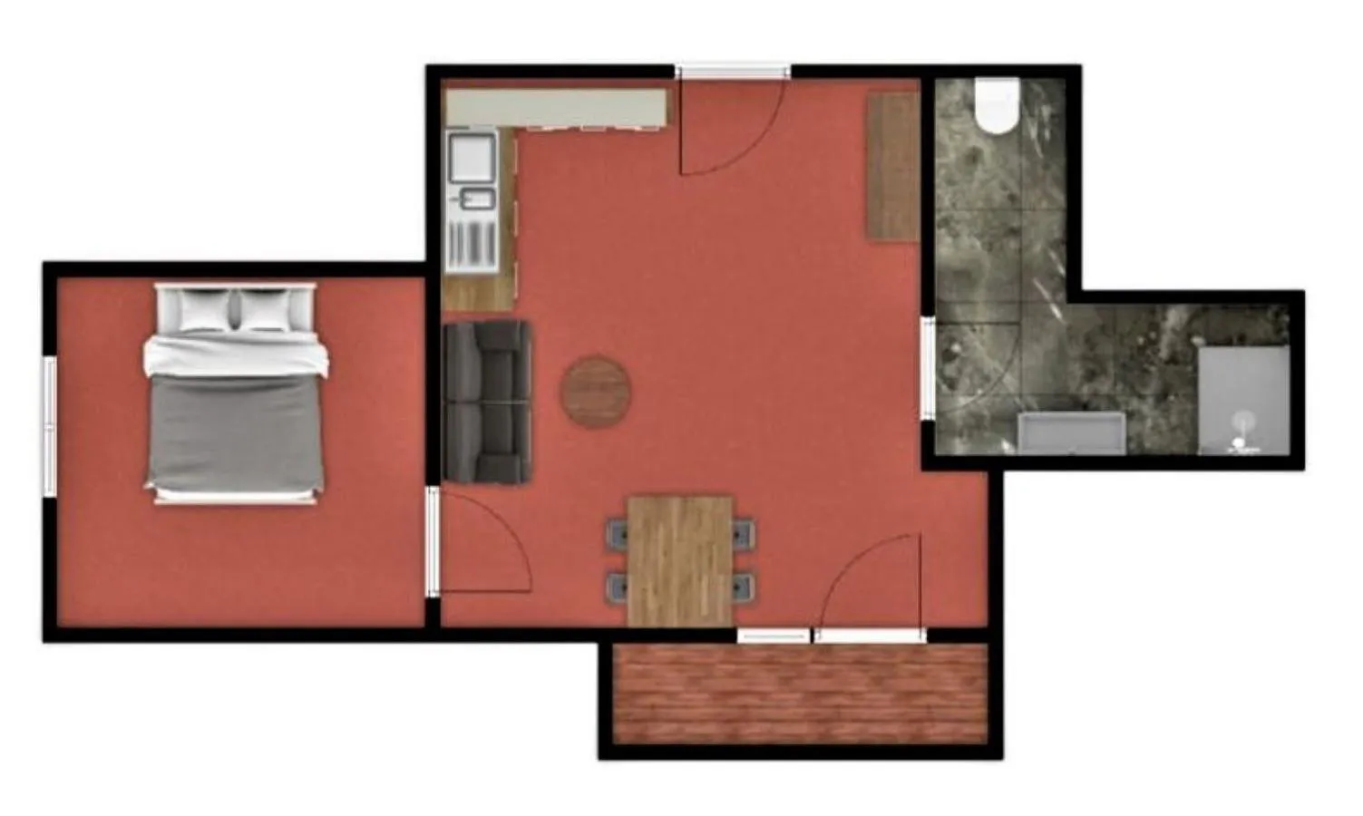 Floor plan in Apartments Quehenberger