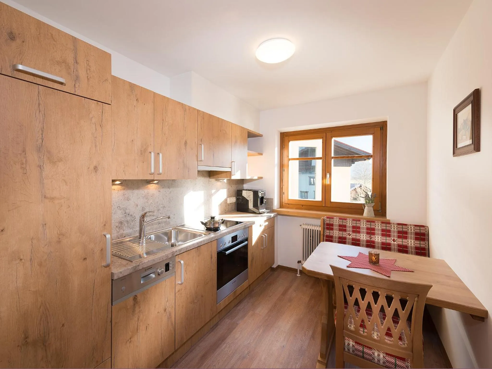 Kitchen or kitchenette in Apartments Quehenberger