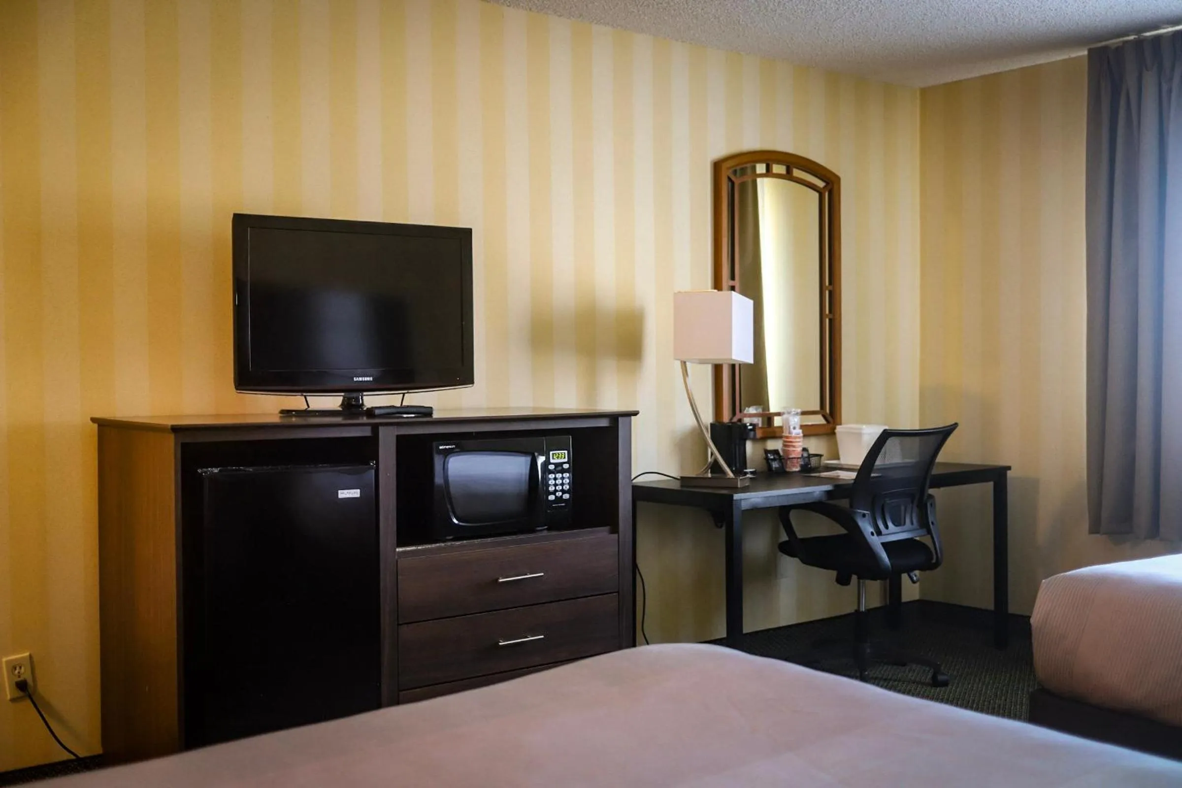 Communal lounge/ TV room, Bed in Quality Inn Colorado Springs Airport