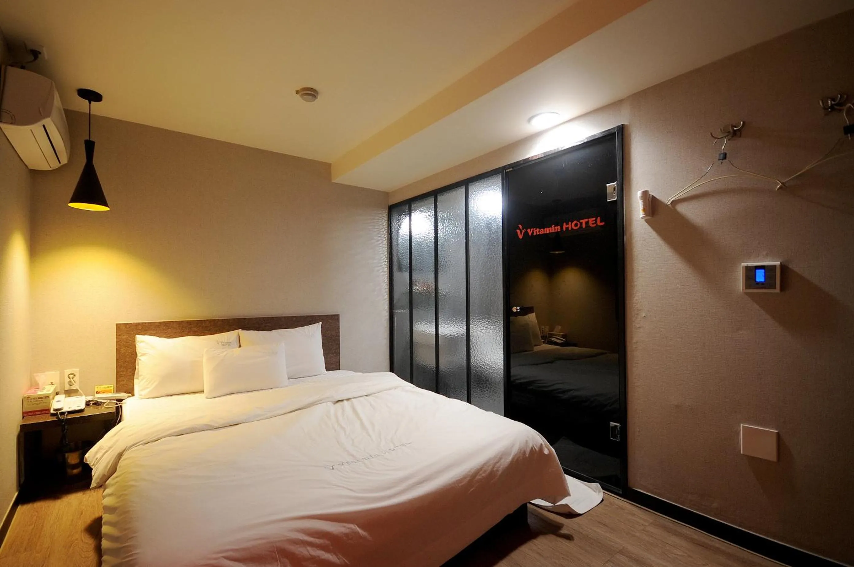 Bed in Vitamin Hotel