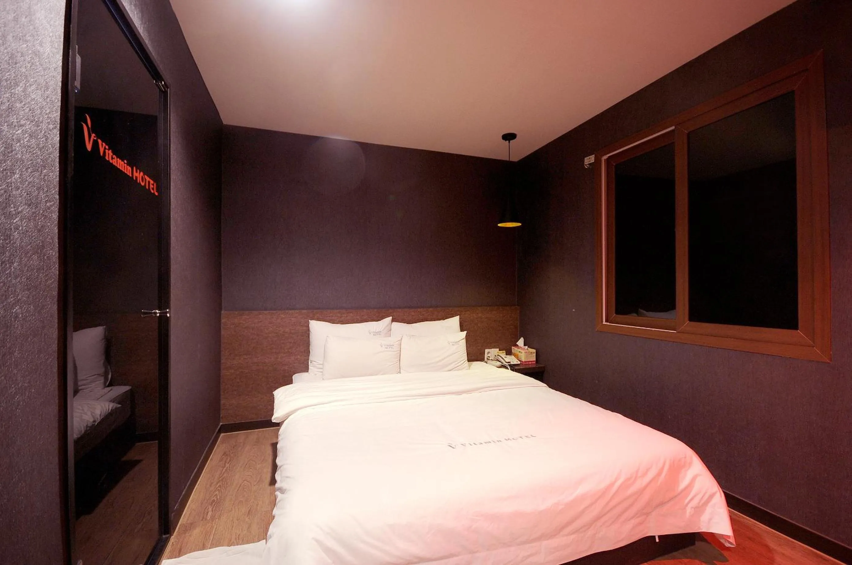 Bed in Vitamin Hotel