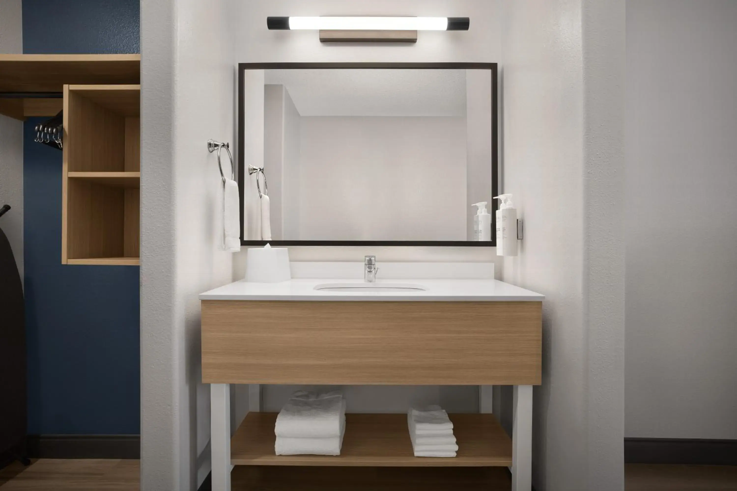 Bathroom in Spark by Hilton Lakewood Denver Southwest Bathroom in Spark by Hilton Lakewood Denver Southwest