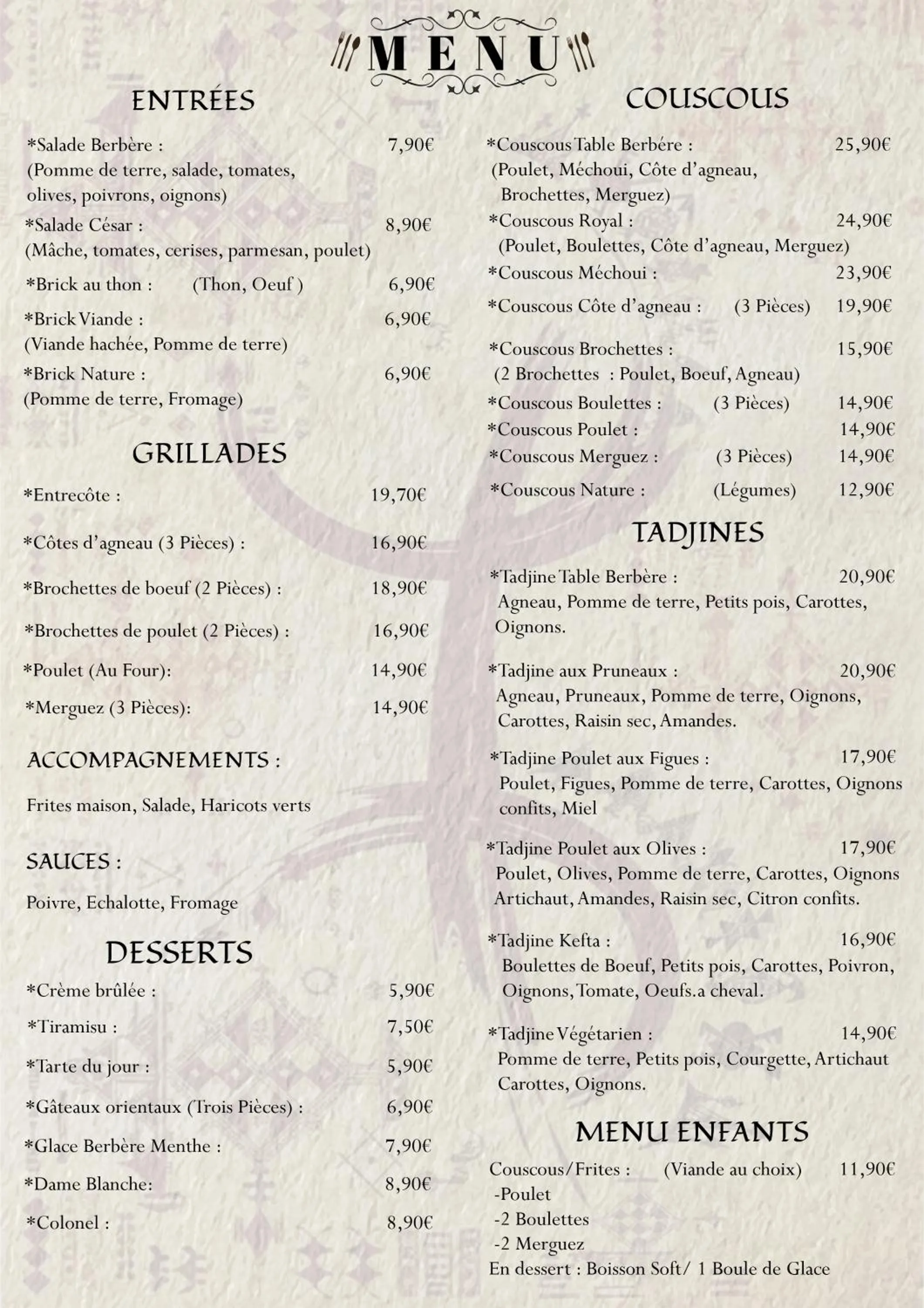 Restaurant/places to eat in Cap Hôtel