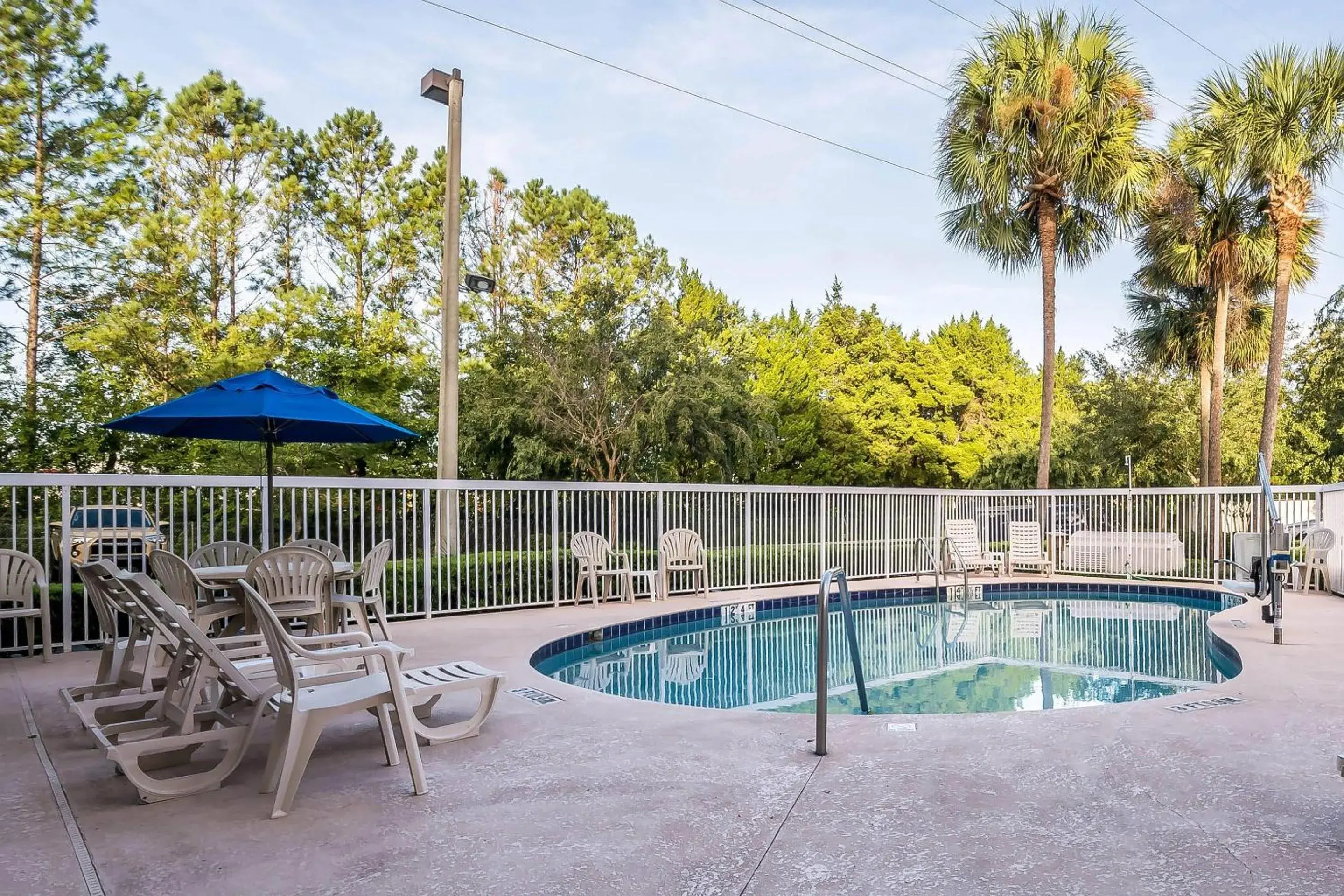Swimming pool in Comfort Inn University Swimming pool in Comfort Inn University