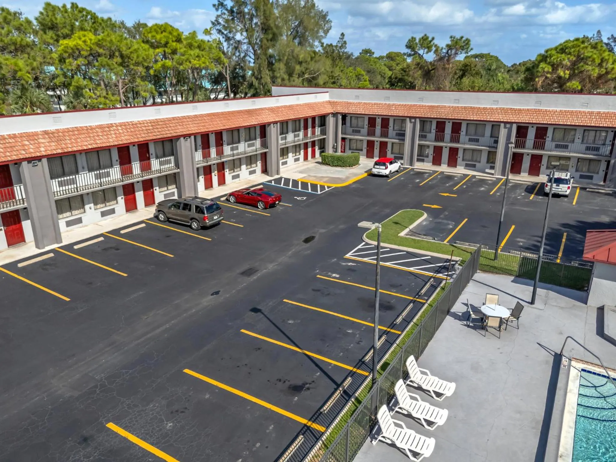 Bird's eye view in Red Roof Inn Ft Pierce