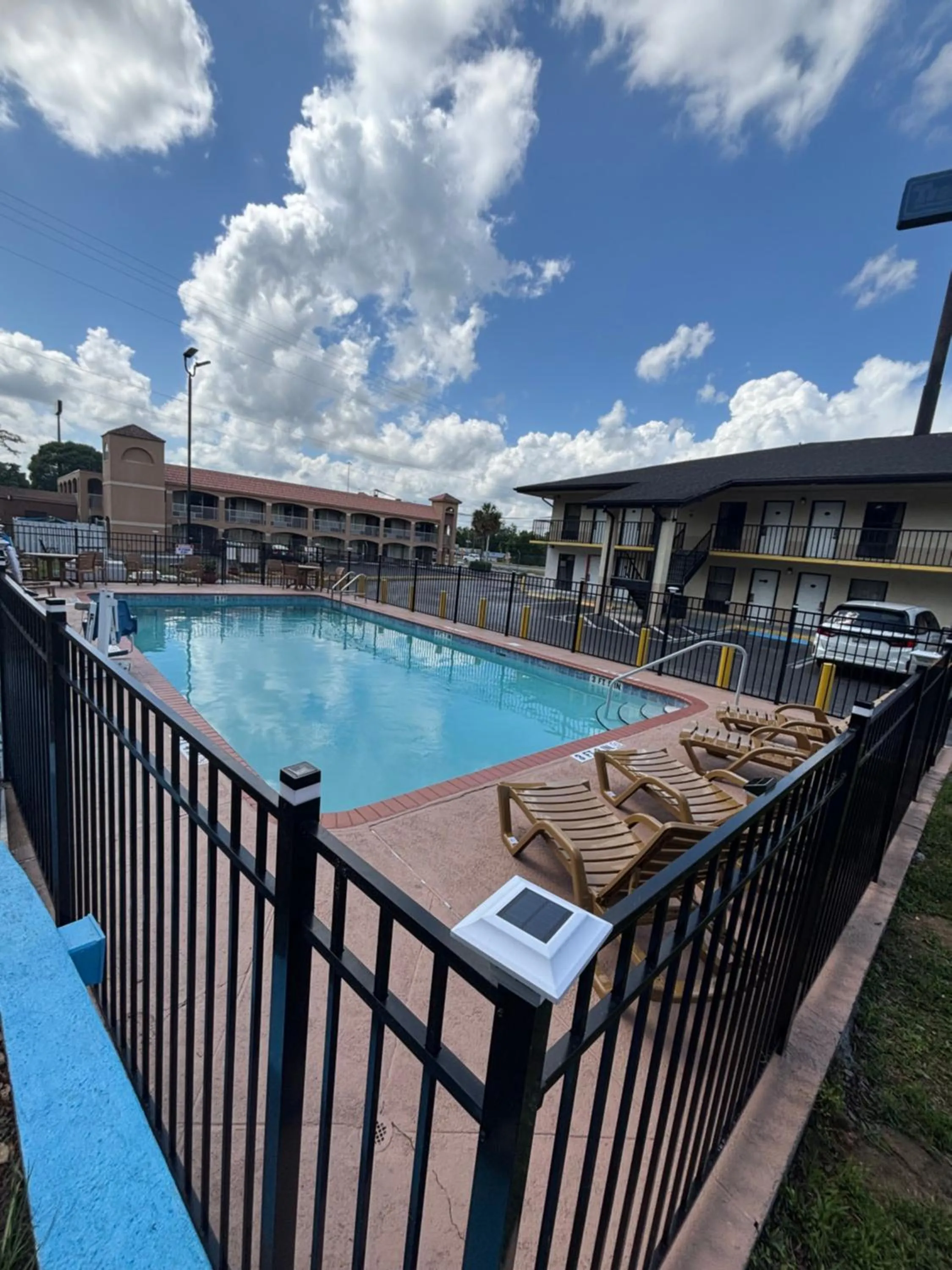 Pool view in Alachua Inn