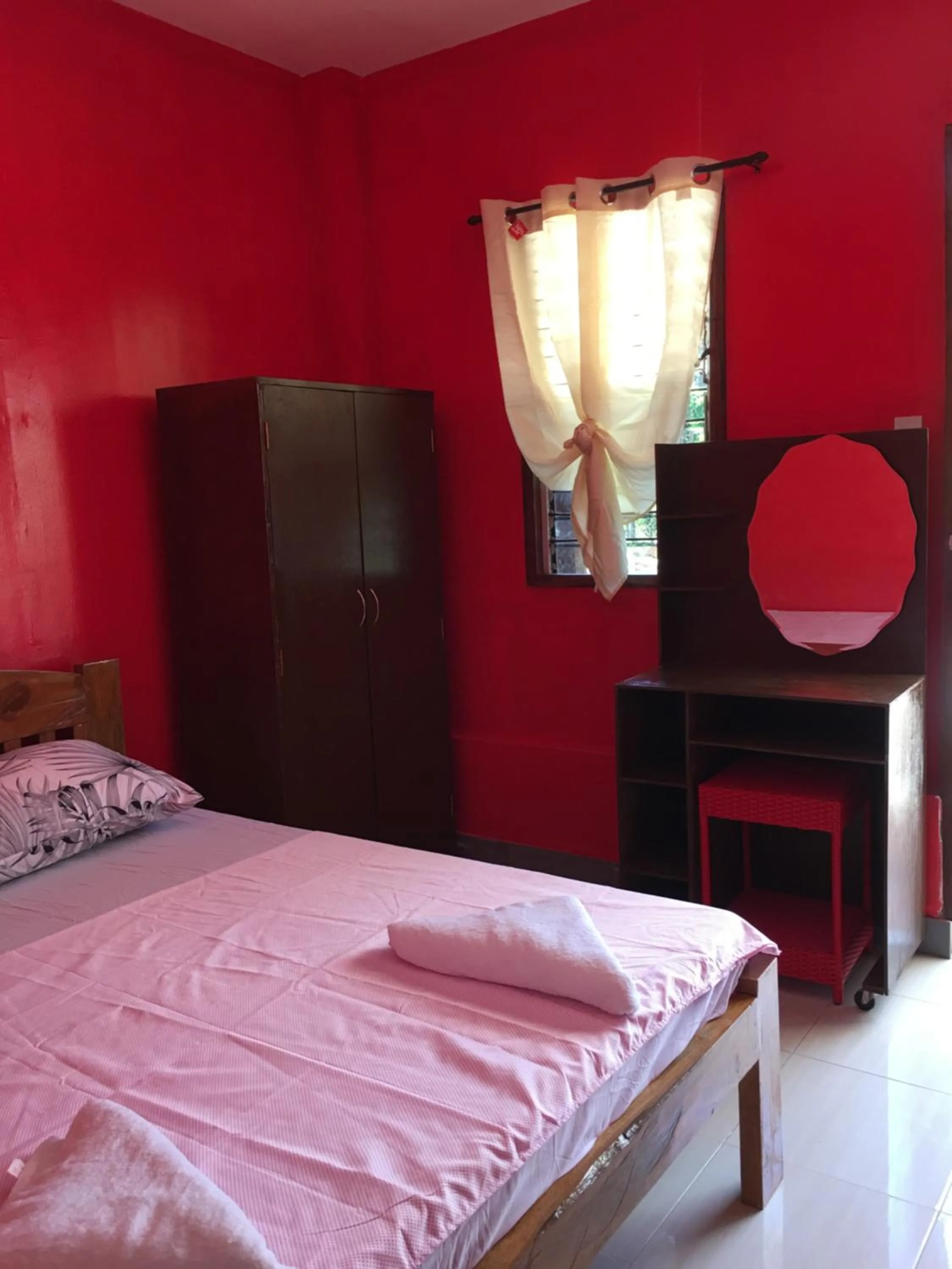 Bed in Panglao Rainbow Inn