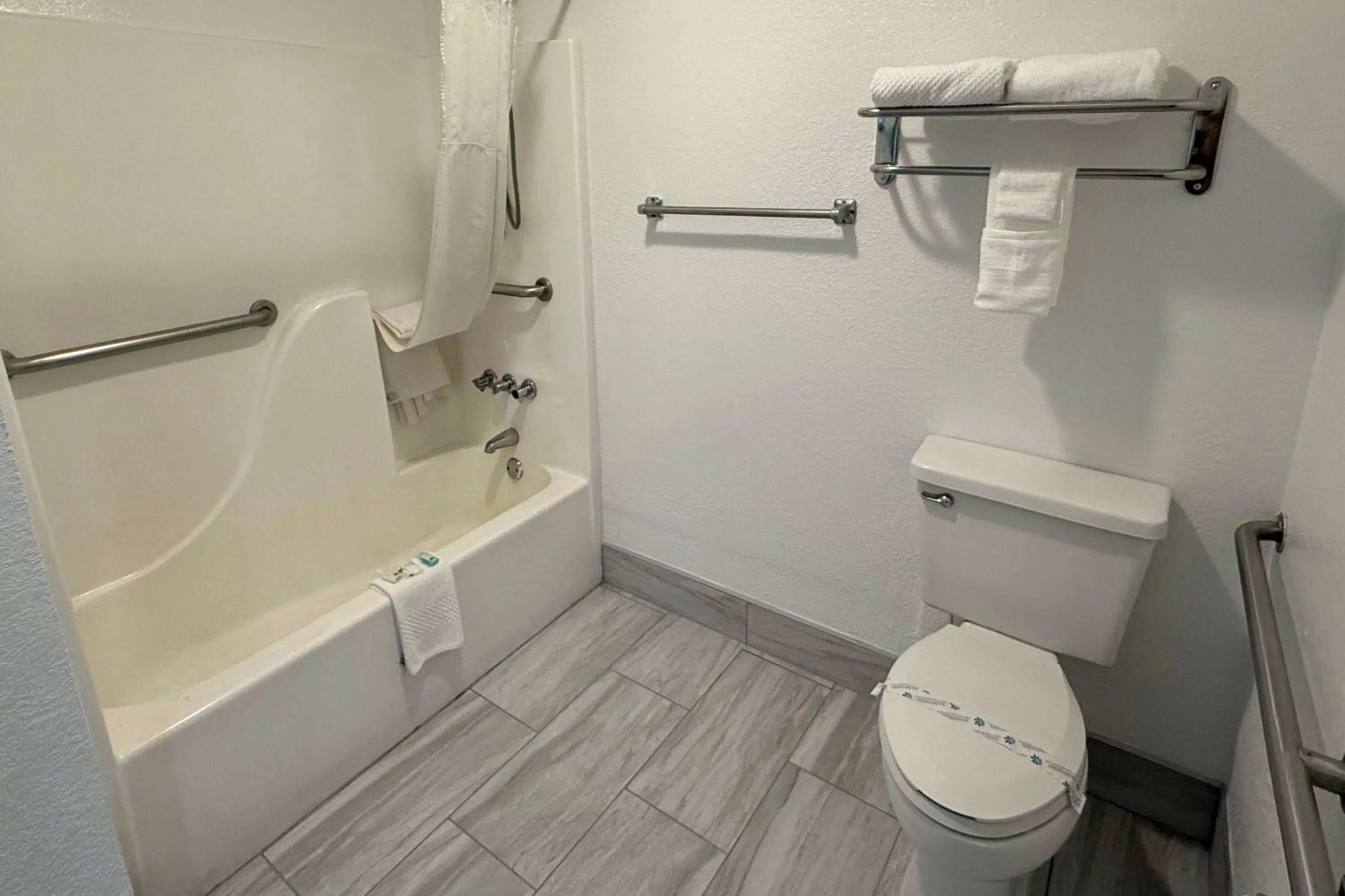 Bathroom in Days Inn by Wyndham Eglin AFB